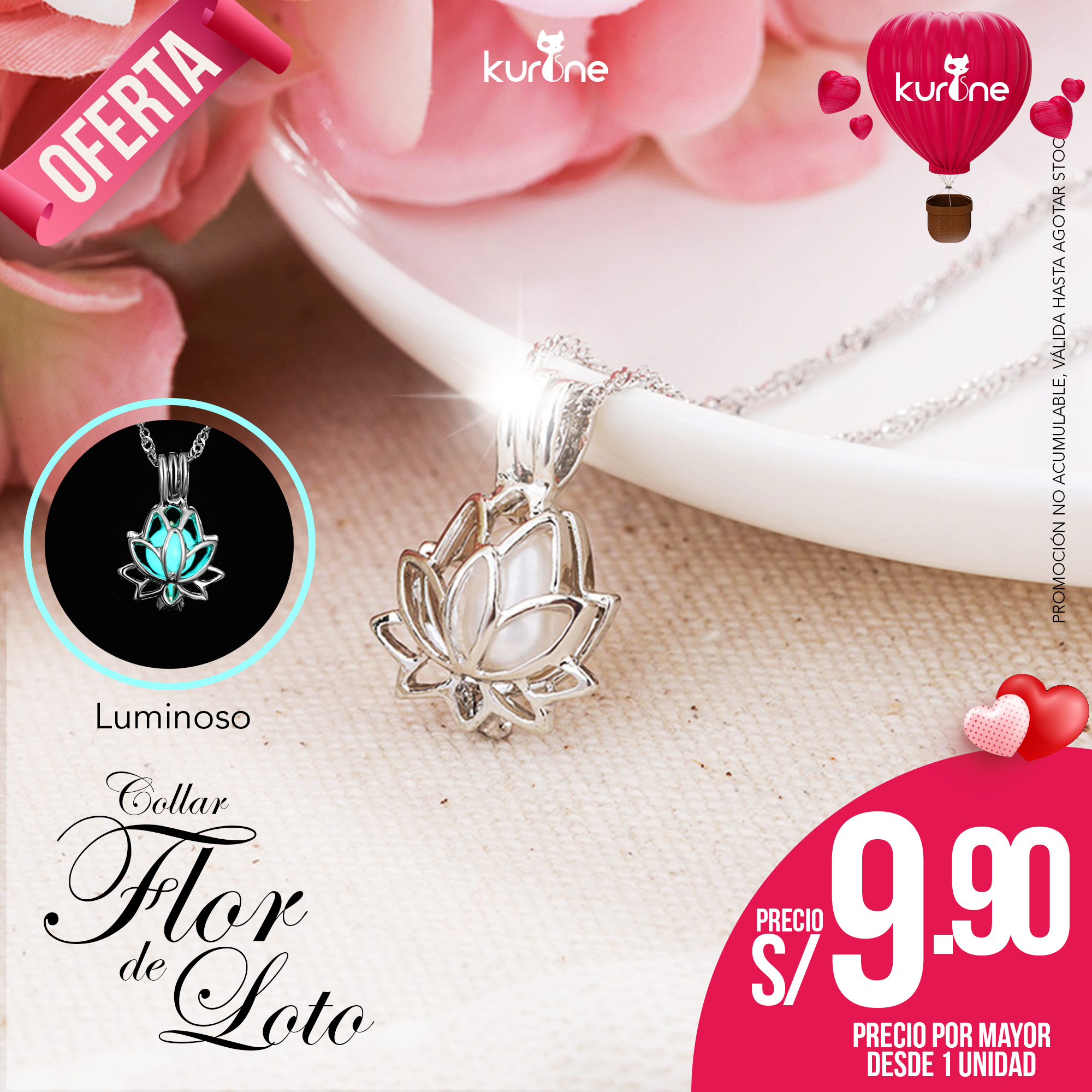 (195) Collar Flor de Loto