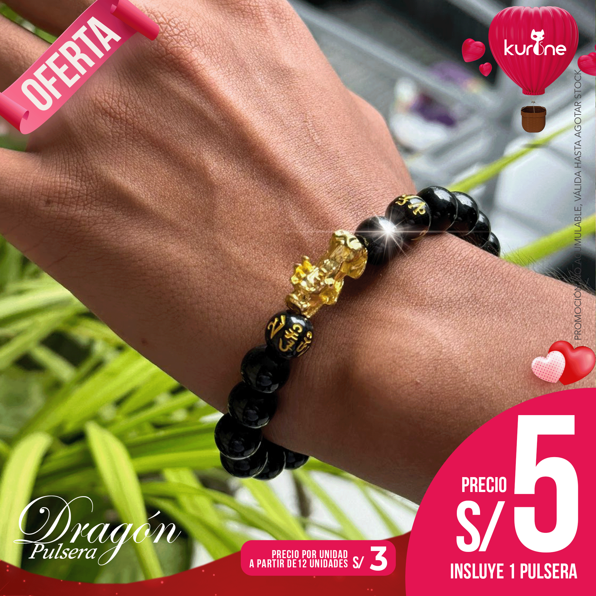 (002) Pulsera Dragón