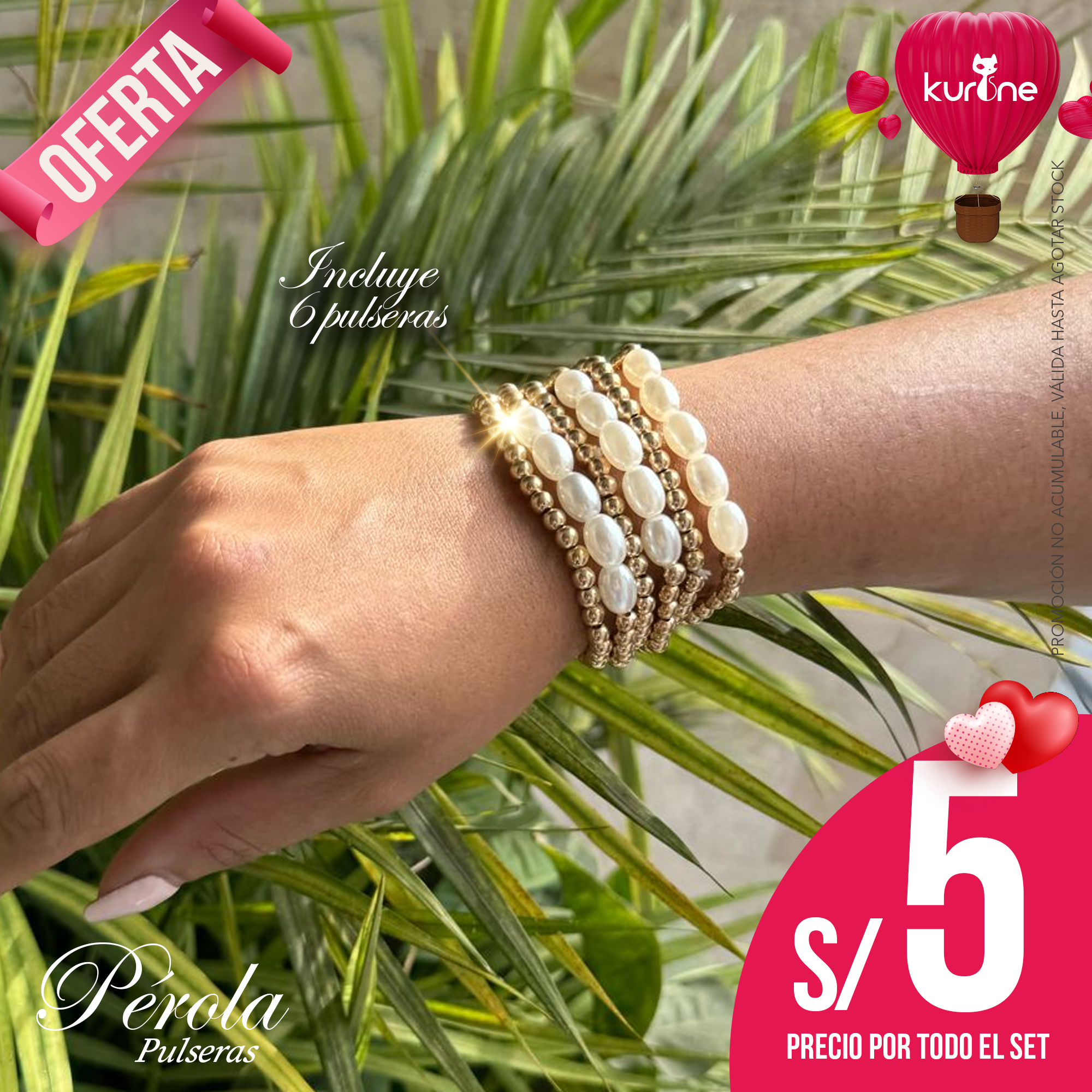 (106) Pulseras Pérola