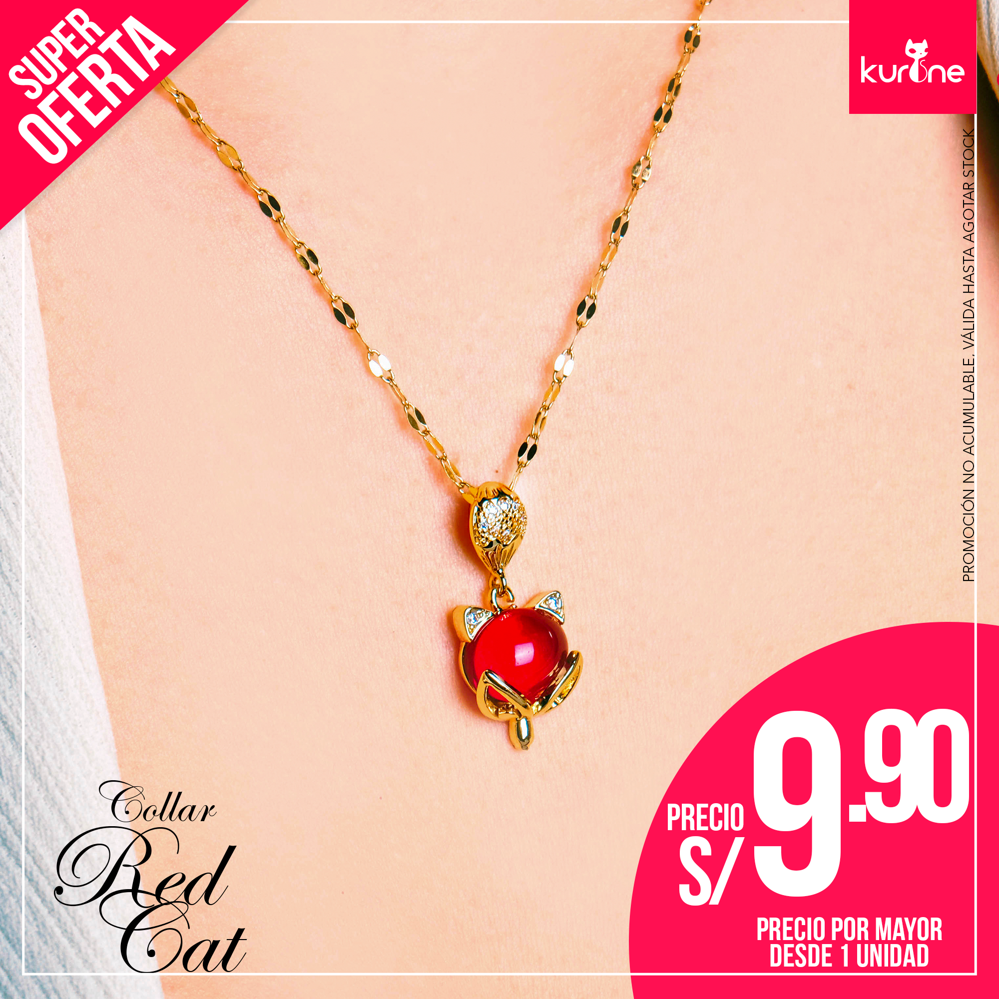 Collar Red Cat