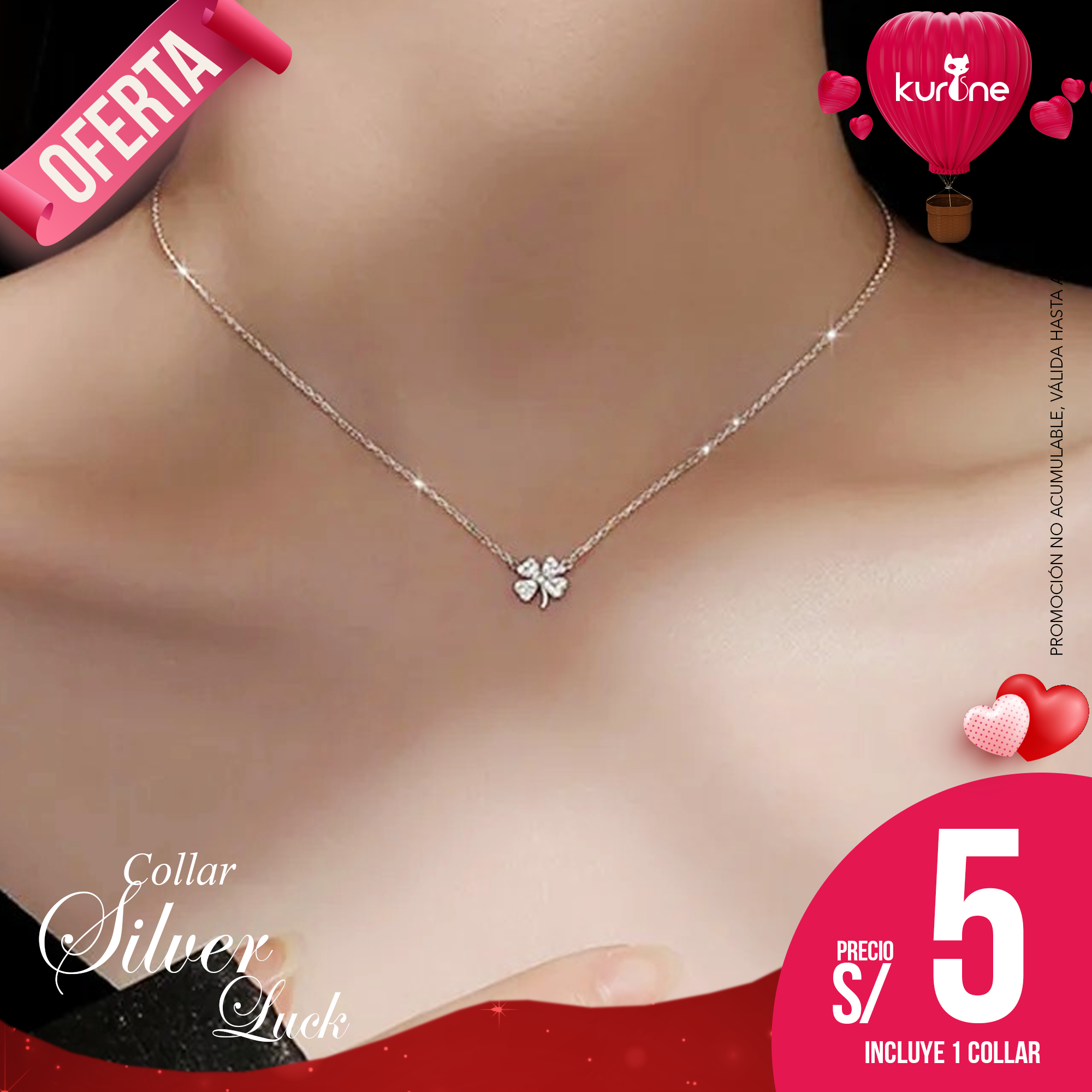 Collar Silver Luck