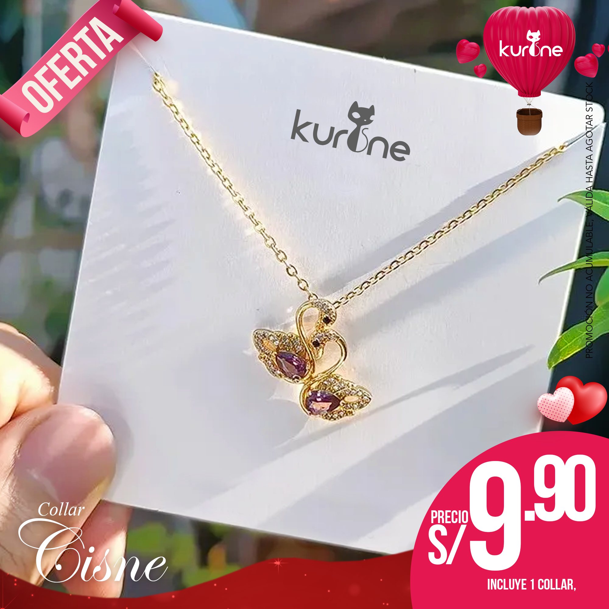 (138) Collar Cisne