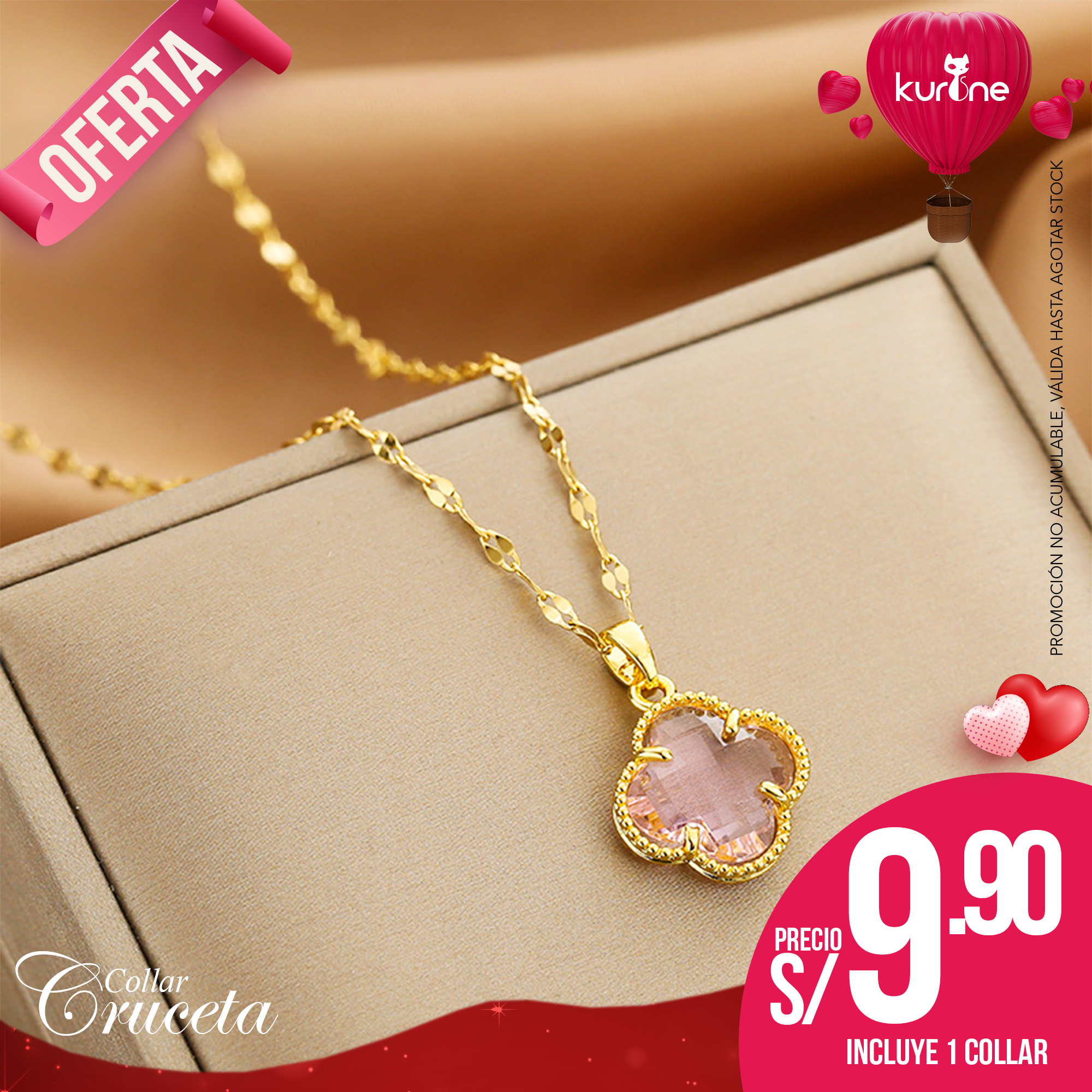 (136) Collar Cruceta