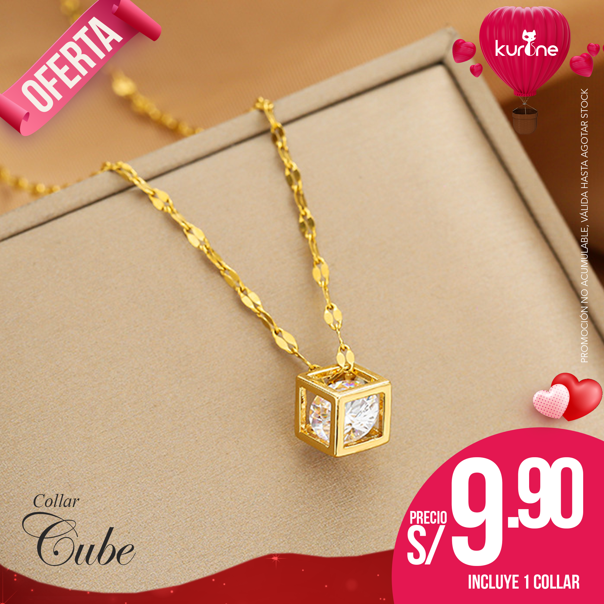 (130) Collar Cube