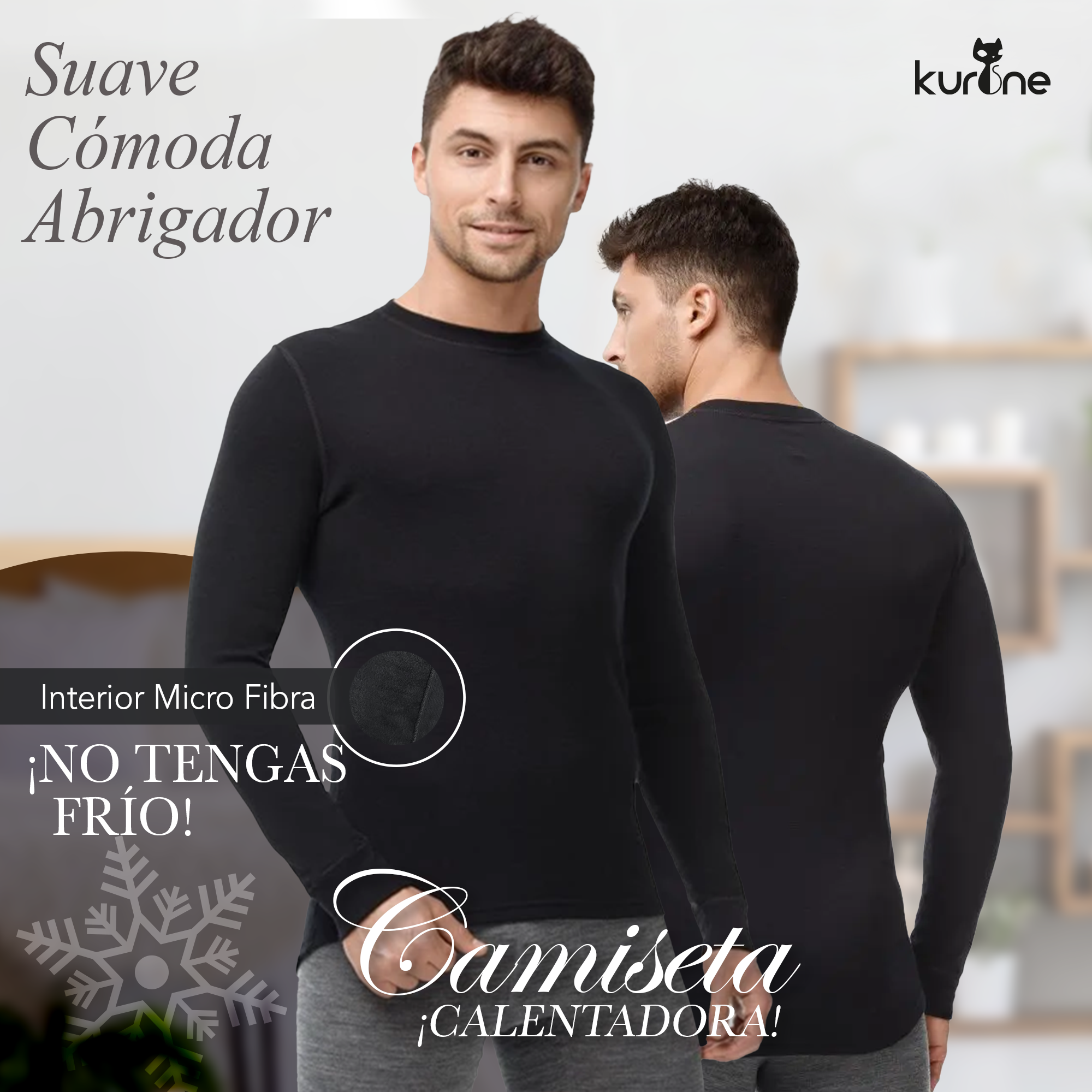 Camiseta calentadora de hombre