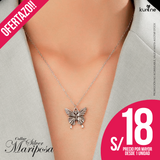 Collar Silver Mariposa