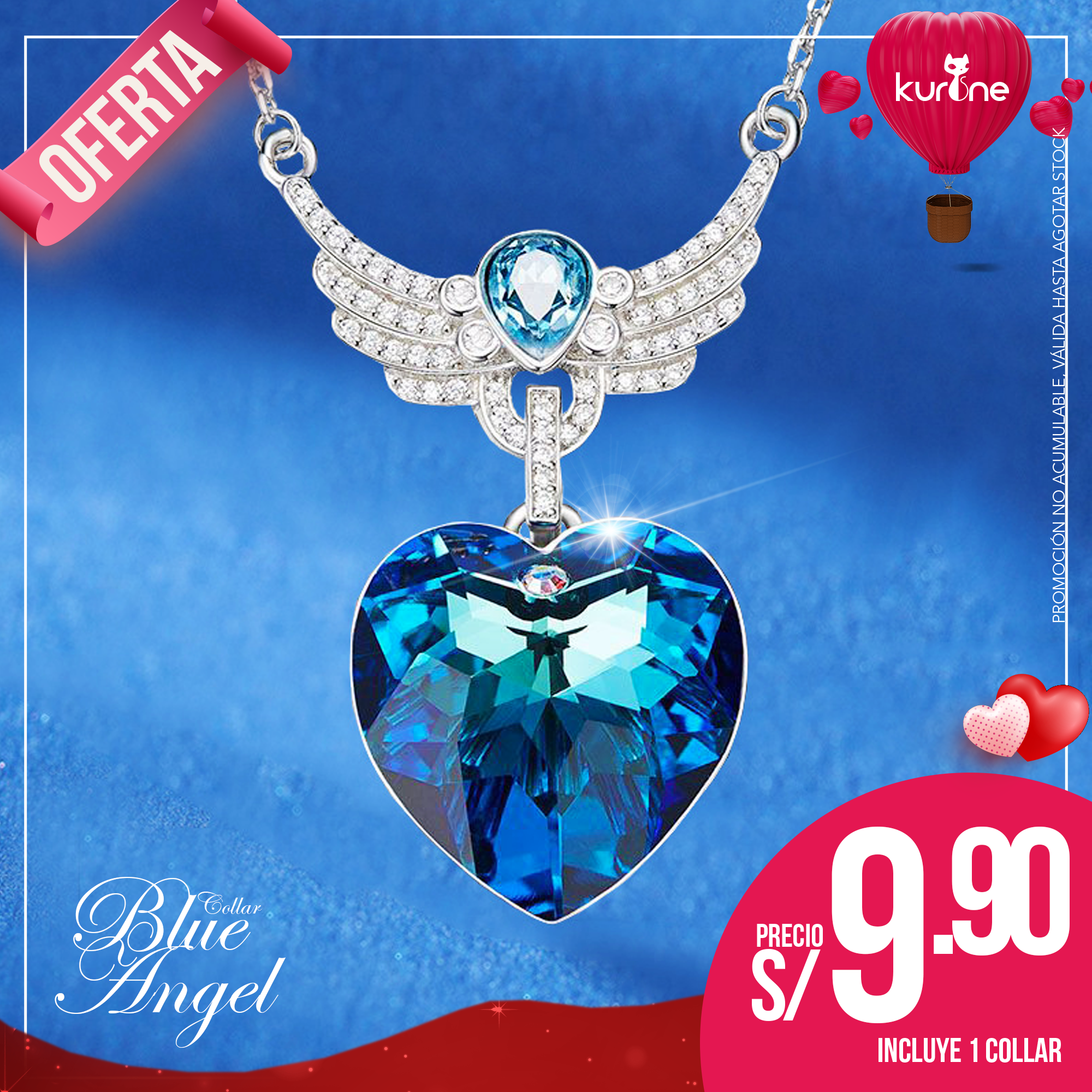 (019) Collar Blue Angel
