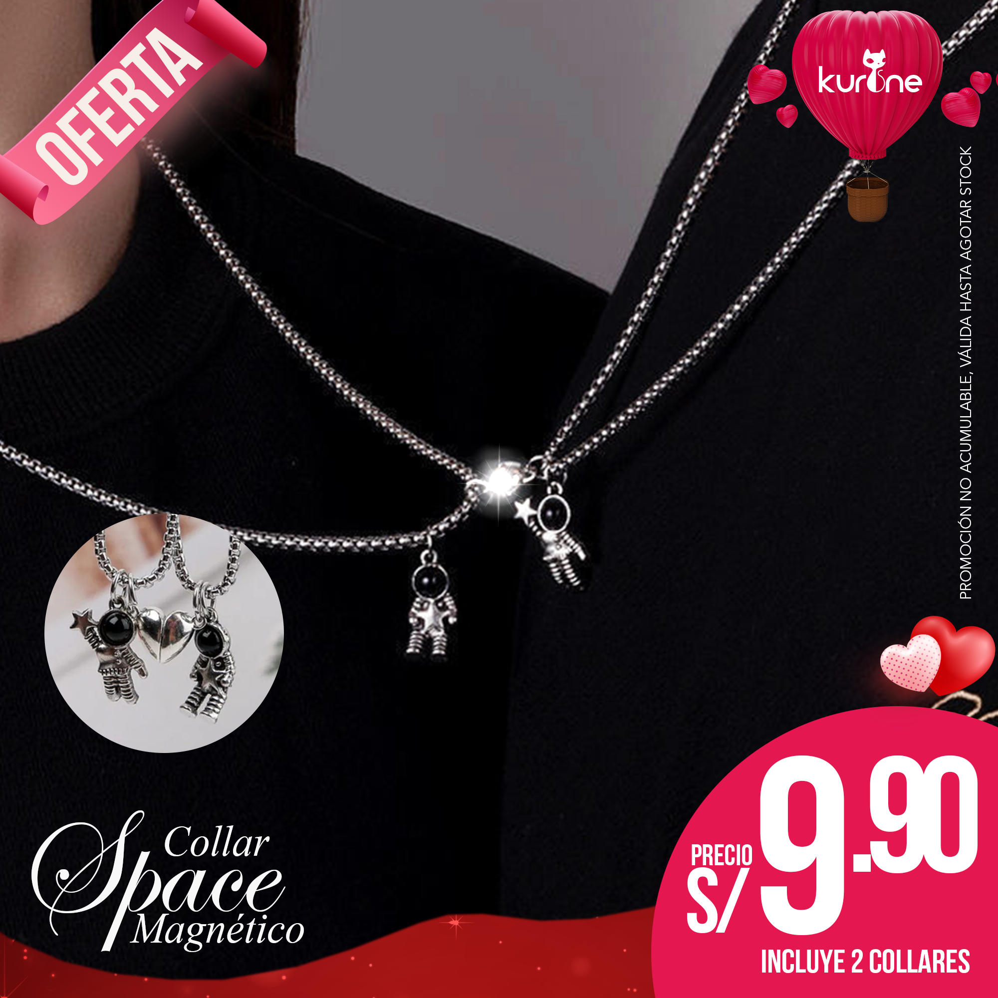 Collar Space magnético