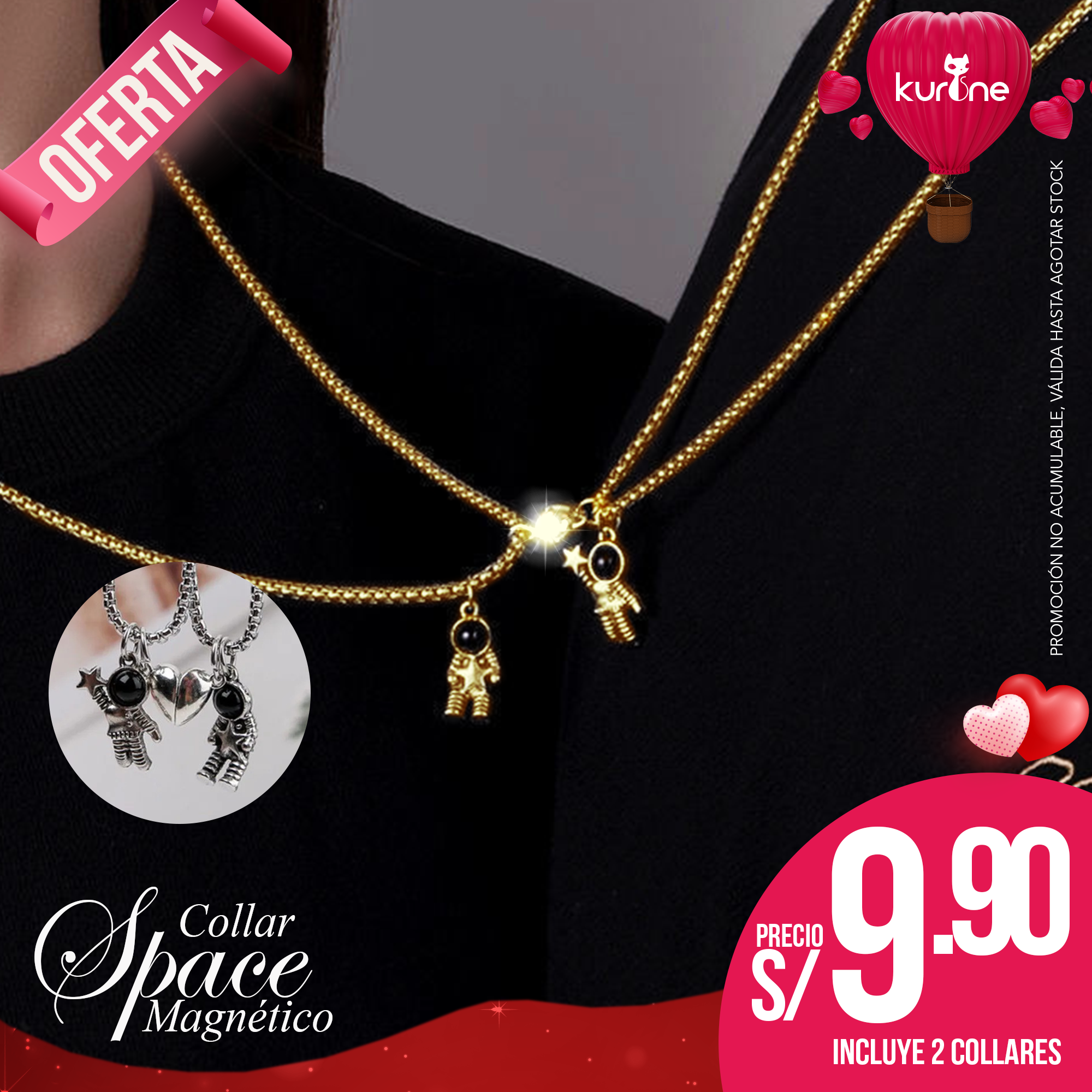 Collar Space magnético