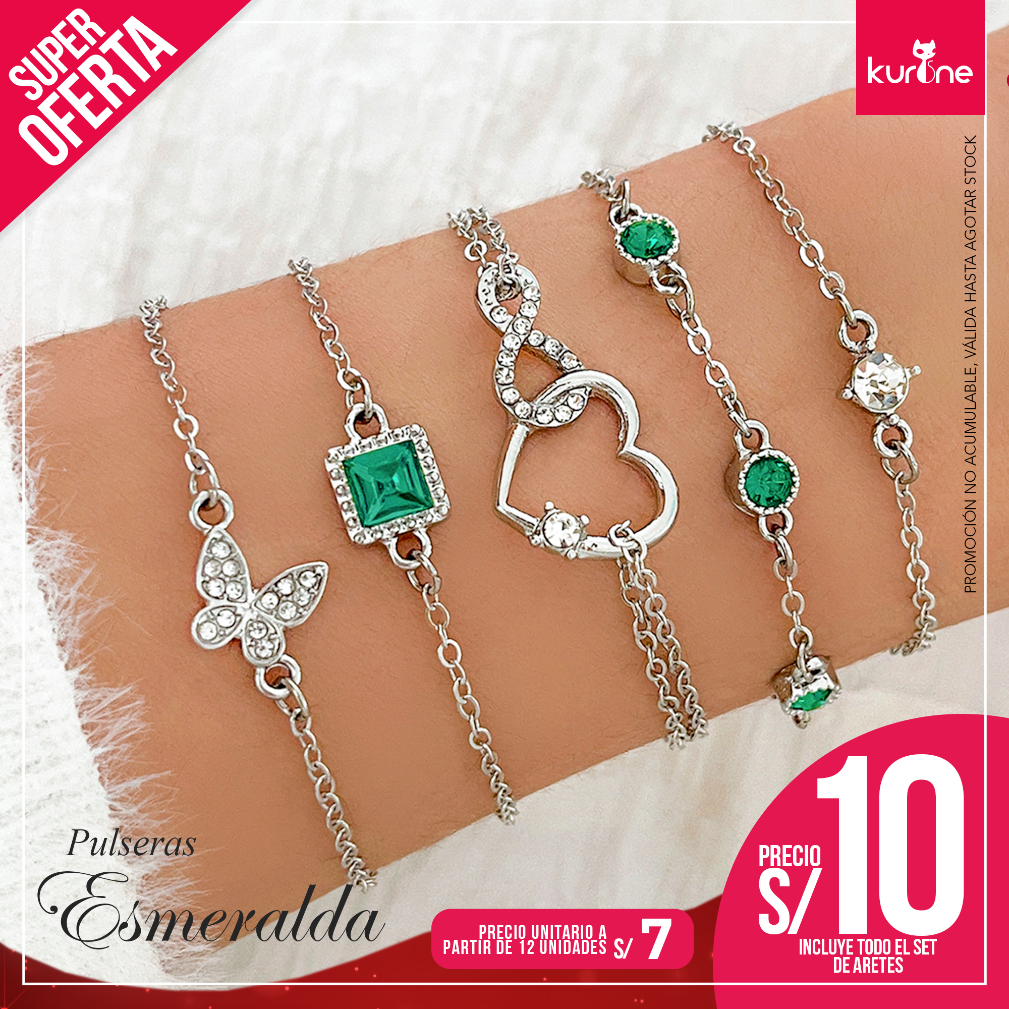 Pulseras Esmeralda