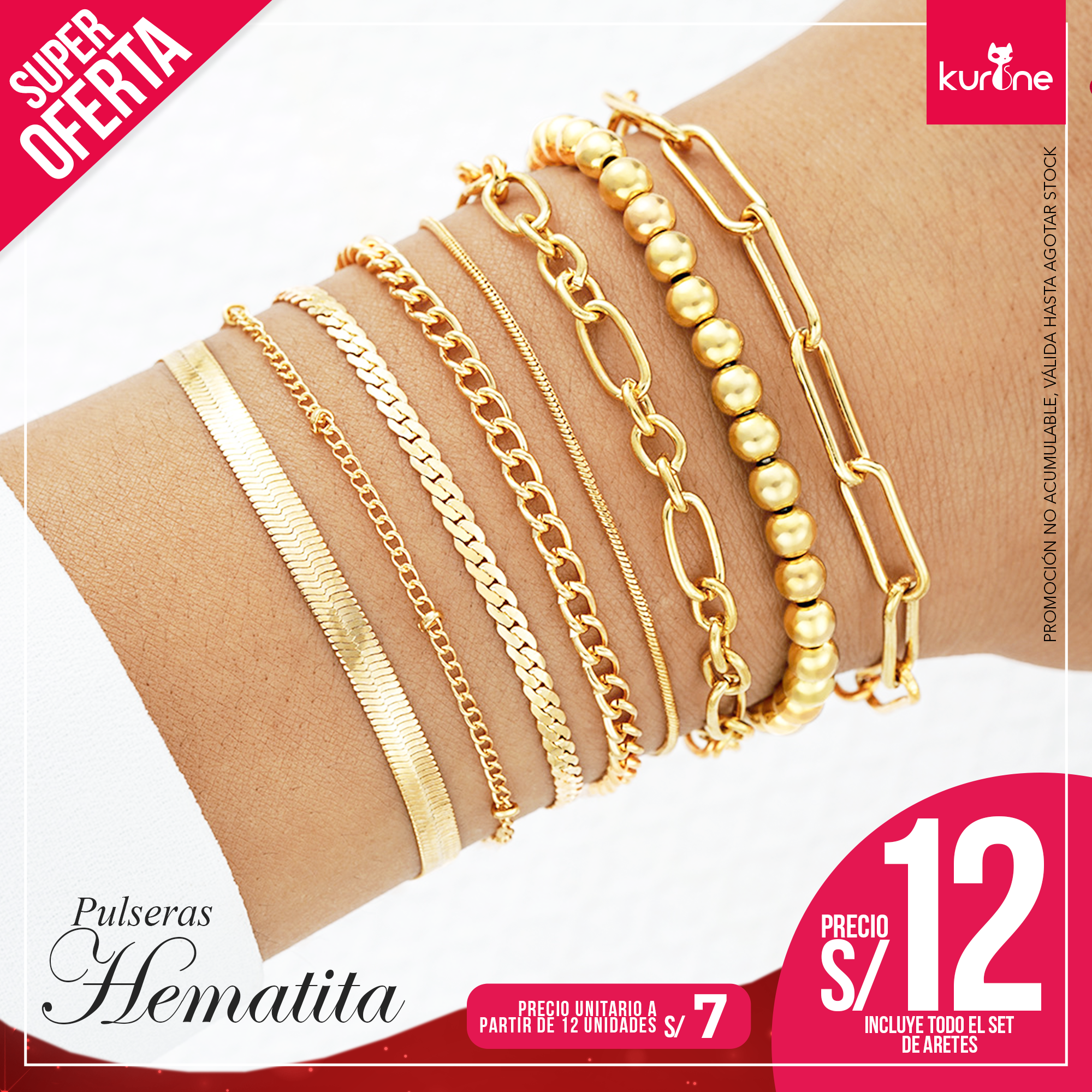 Pulseras Hematita