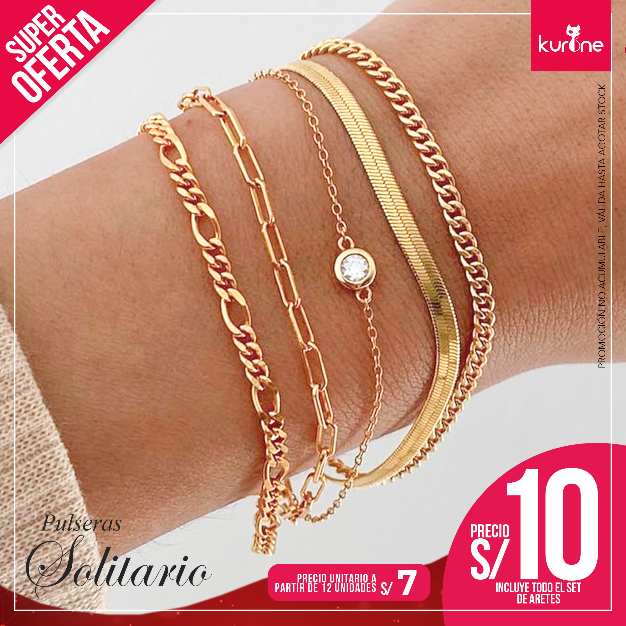 Pulseras Solitario