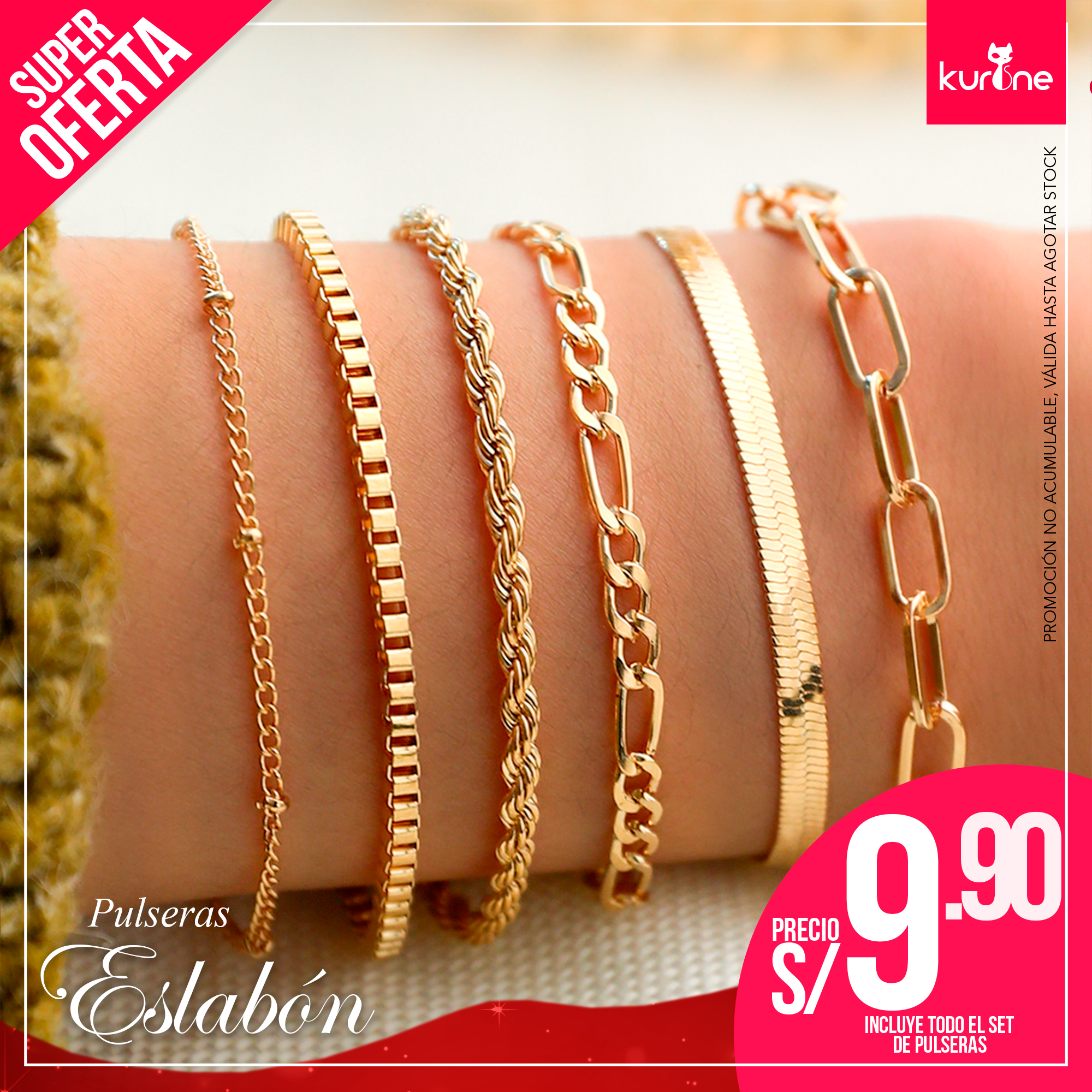 (046) Pulseras Eslabón