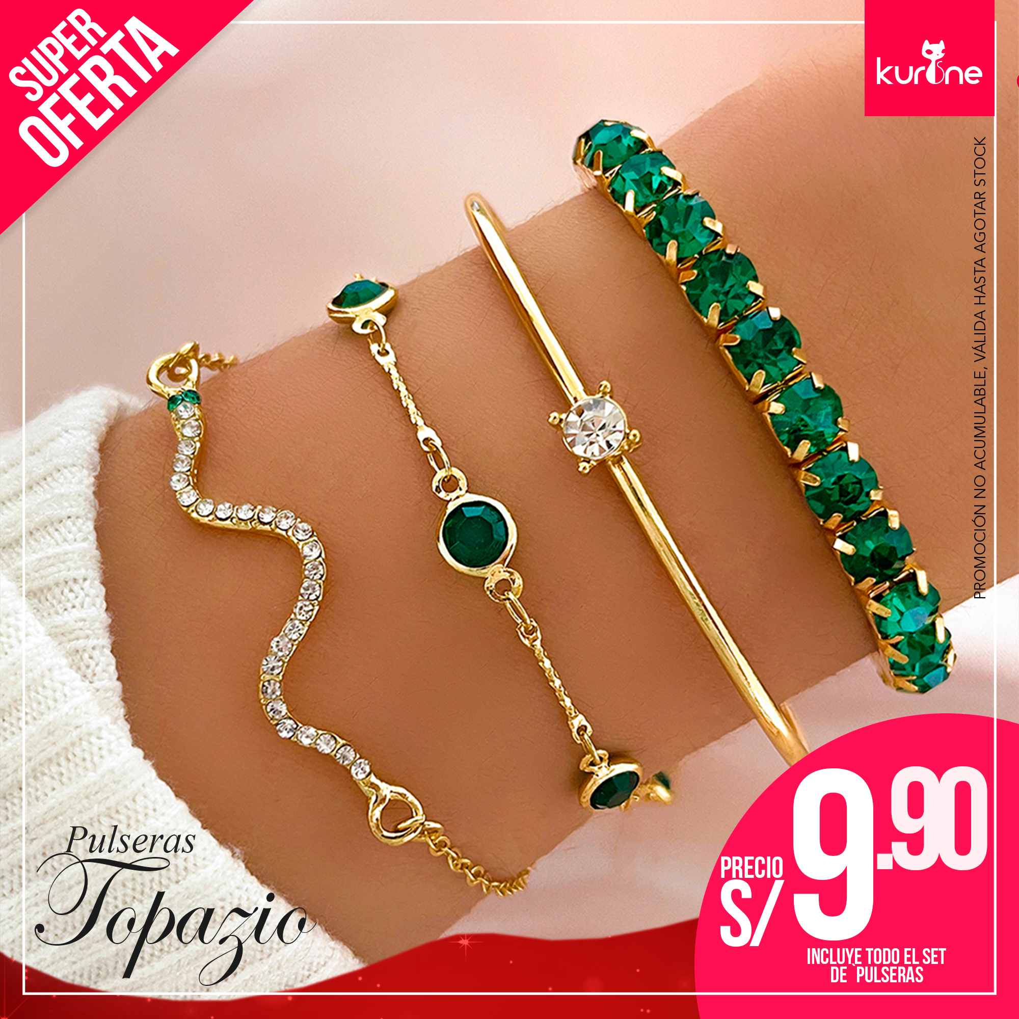 Set de Pulseras Topazio