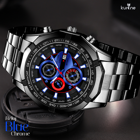 Reloj Blue Chrome