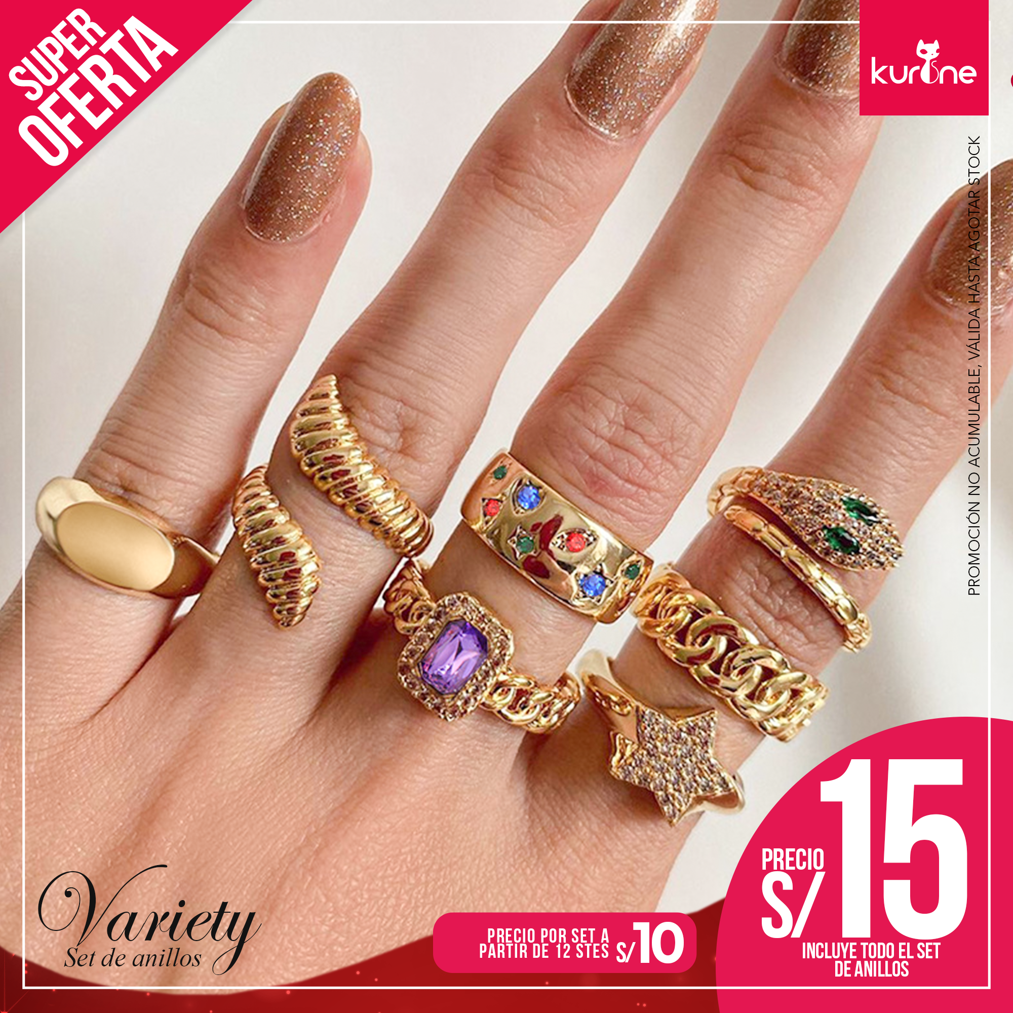 Set de Anillos Variety