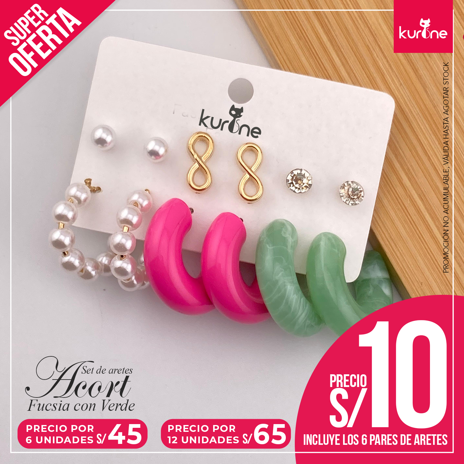 Set de Aretes Acort