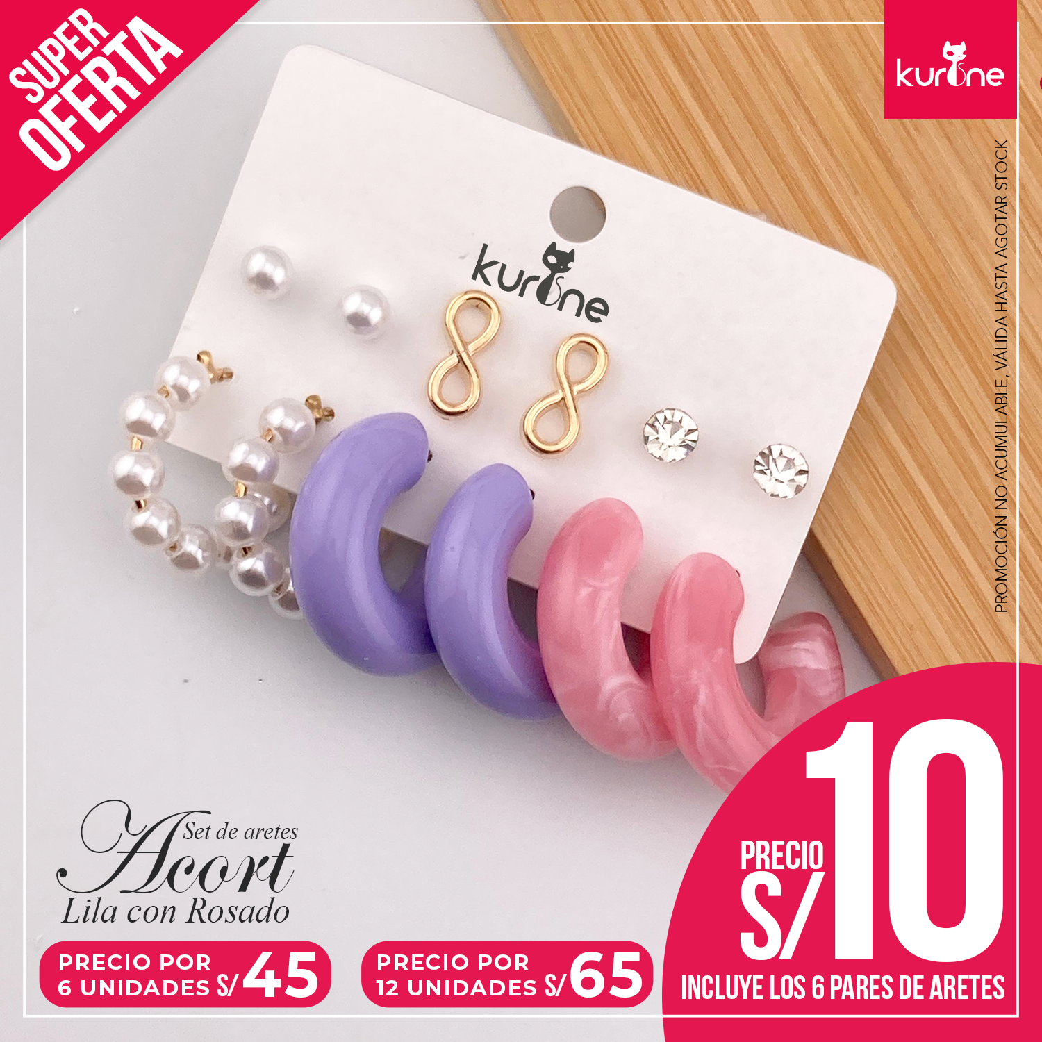 Set de Aretes Acort