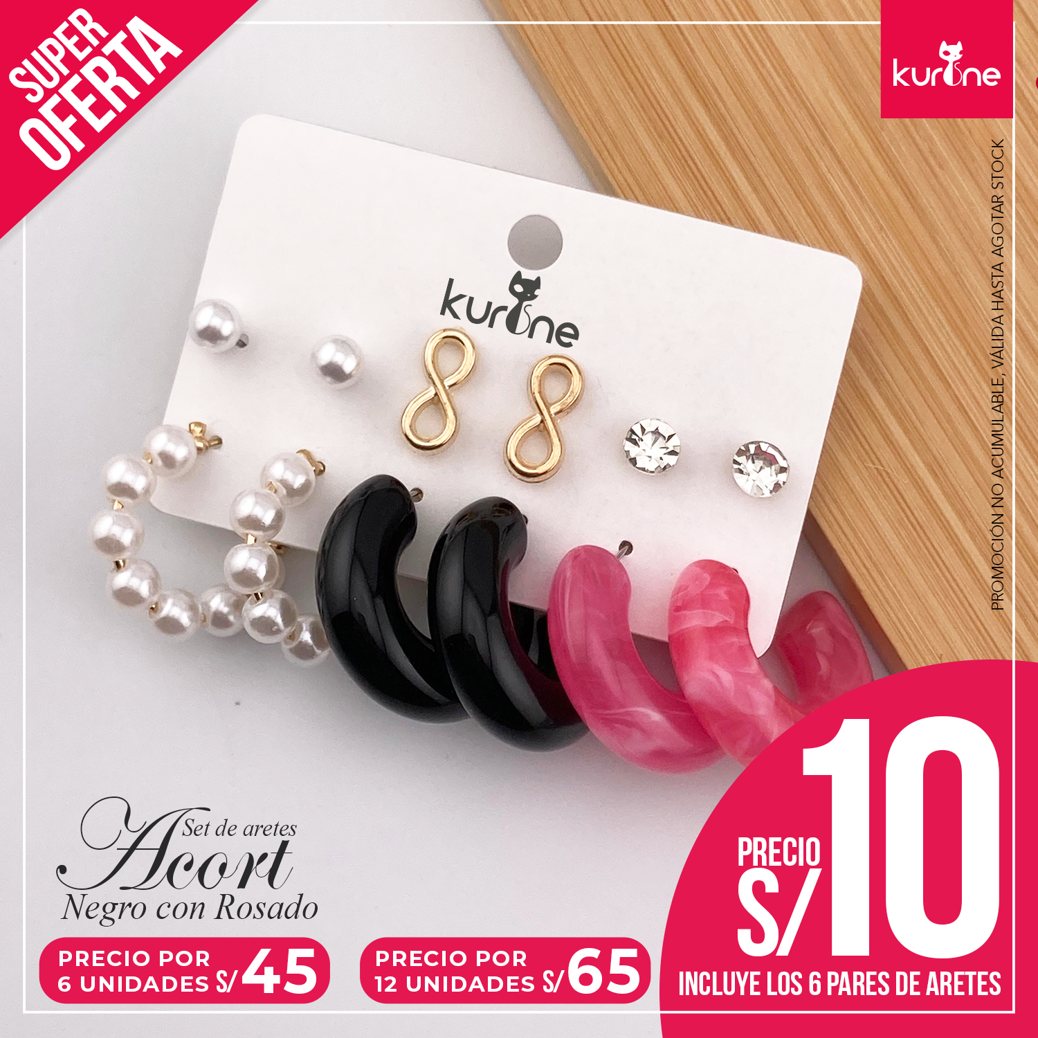 Set de Aretes Acort