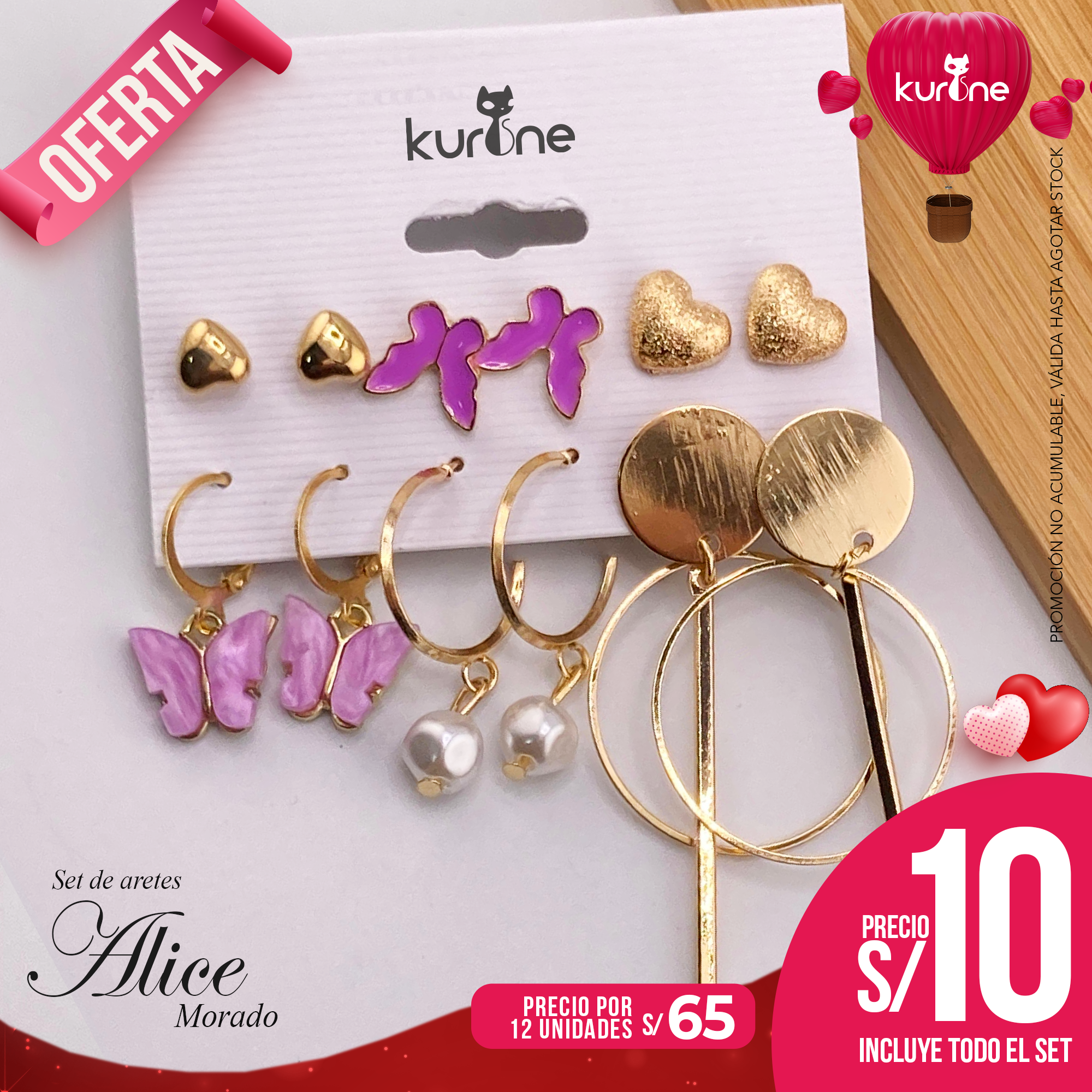 Set de Aretes Alice