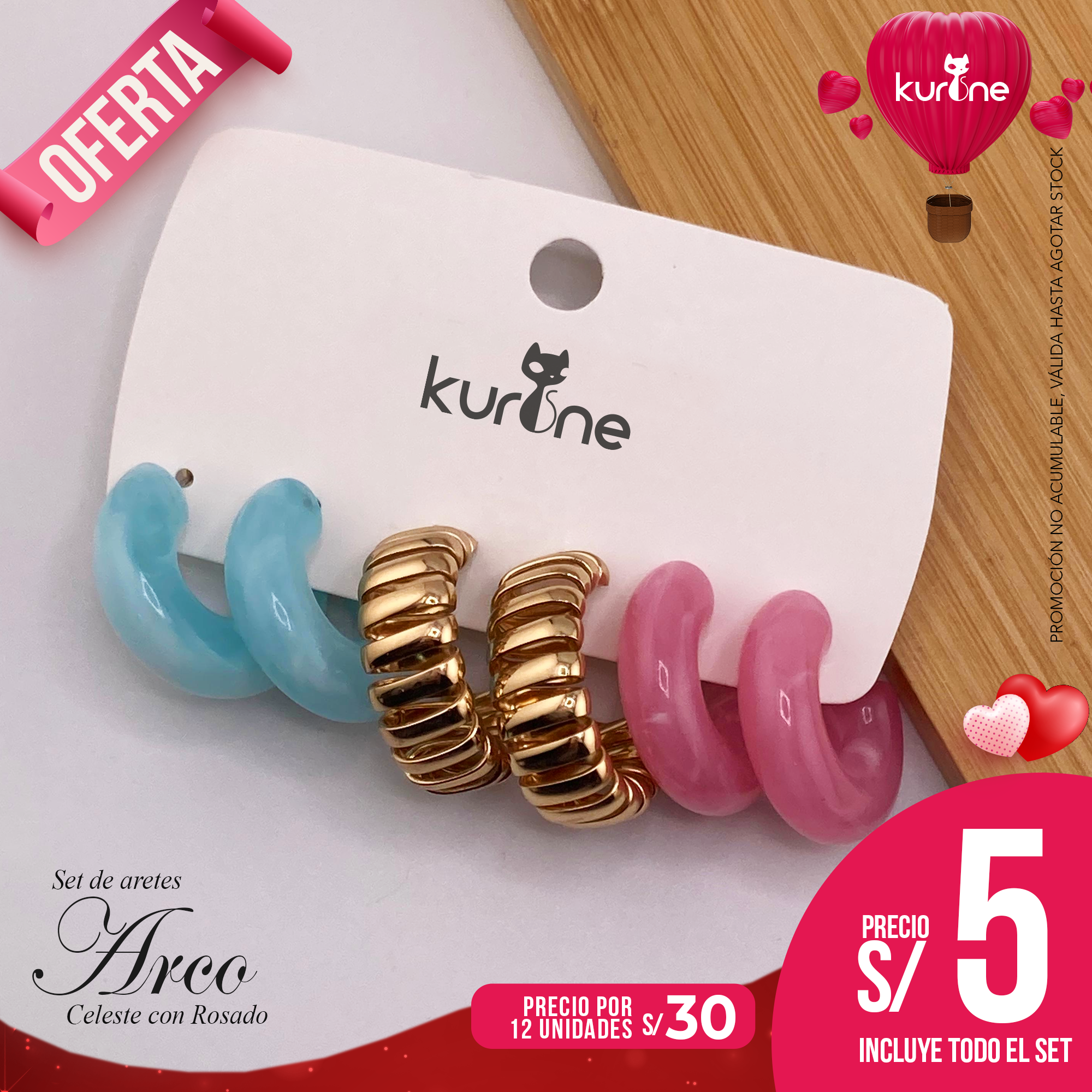 Set de Aretes Arco