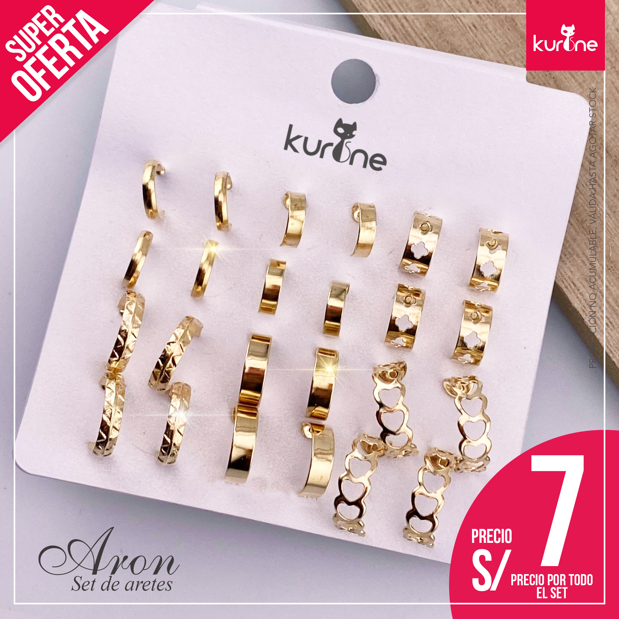 Set de Aretes Aron