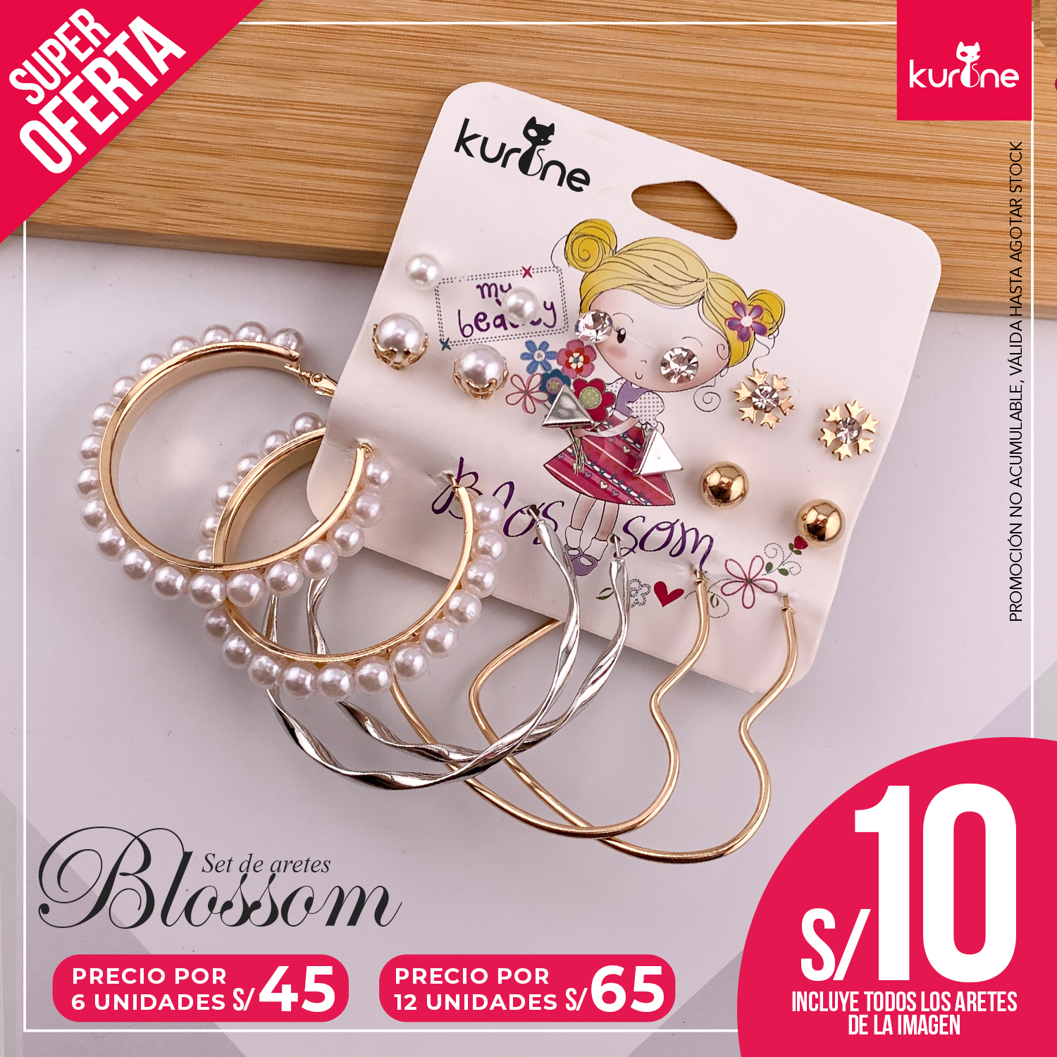 Set de Aretes Blossom