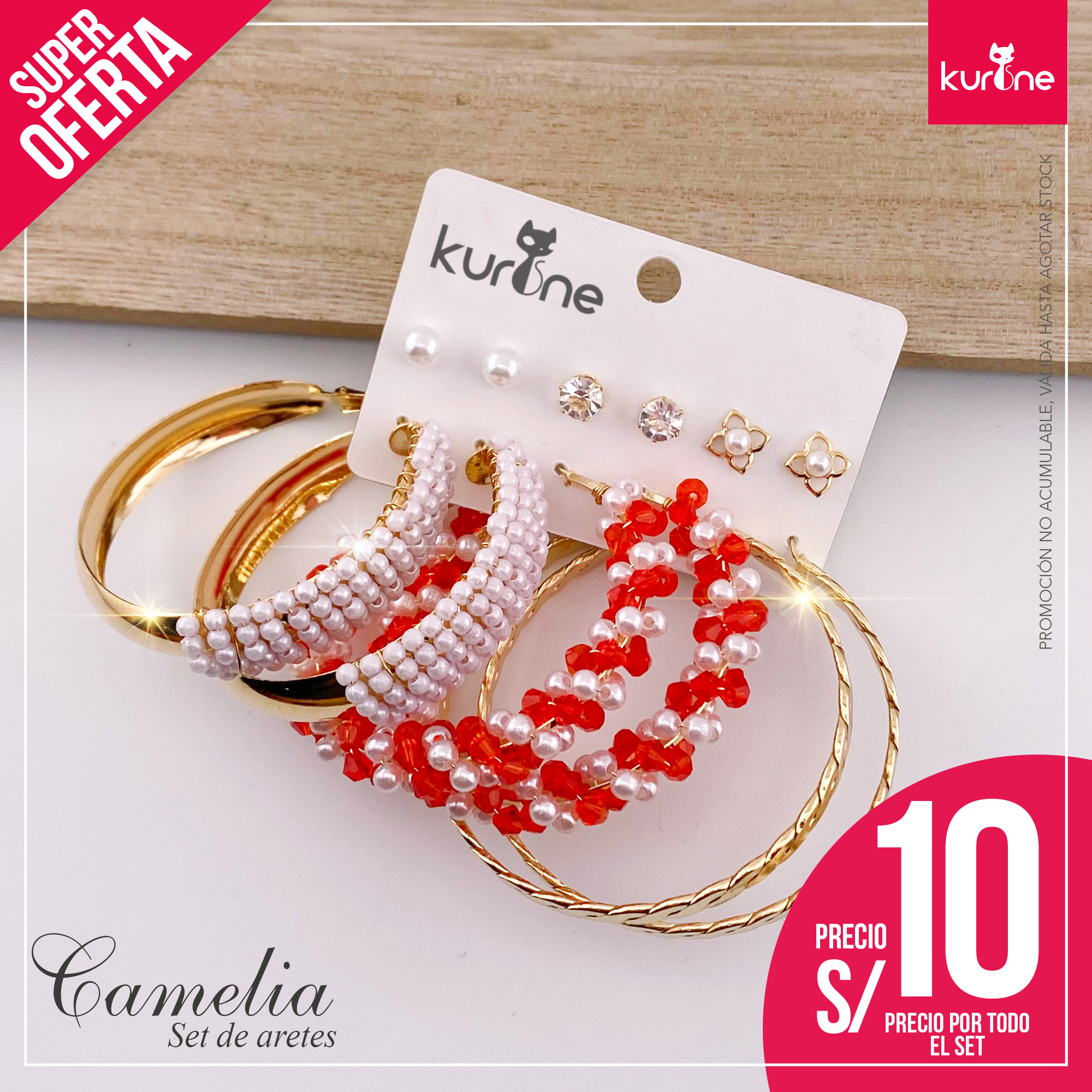 Set de Aretes Camelia