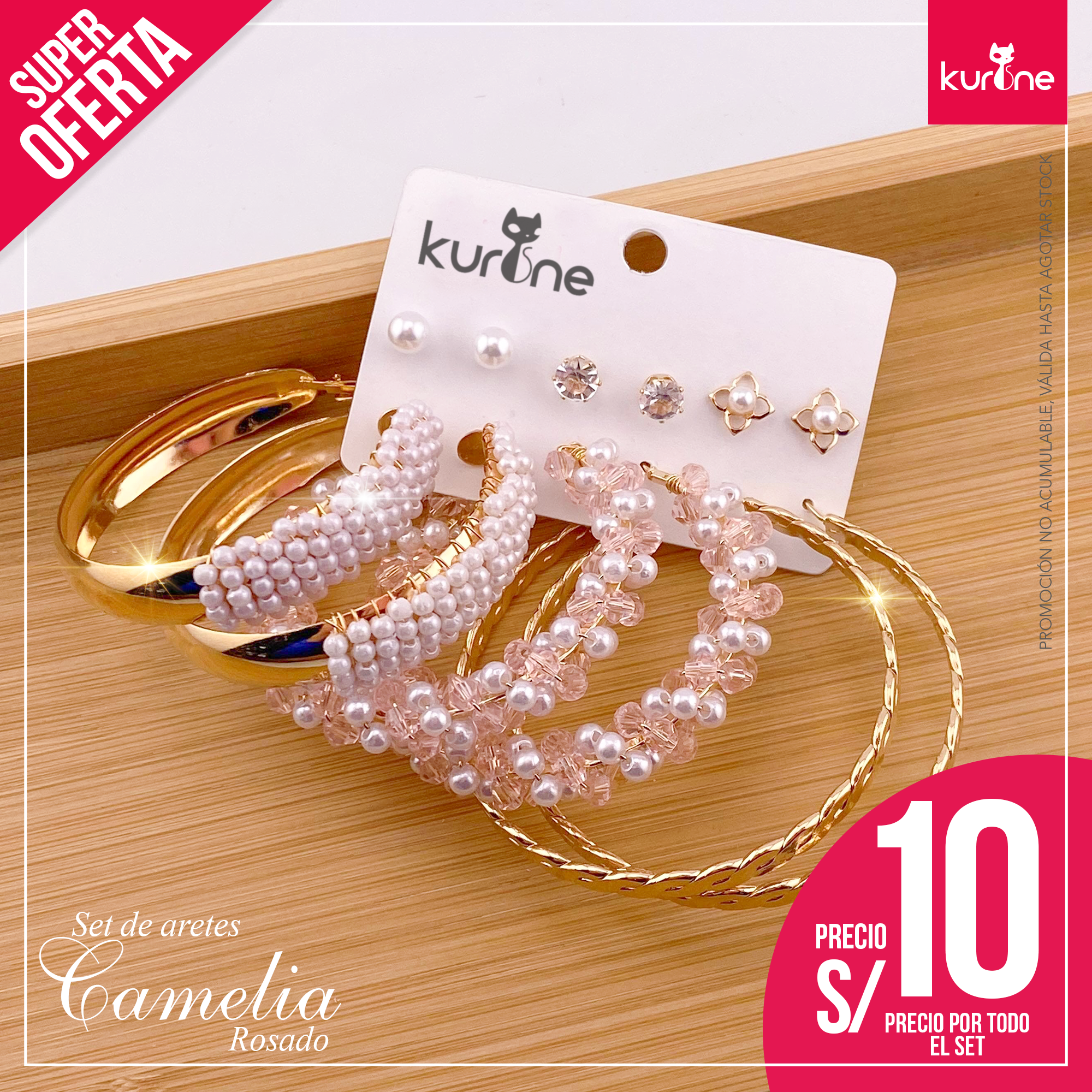 Set de Aretes Camelia