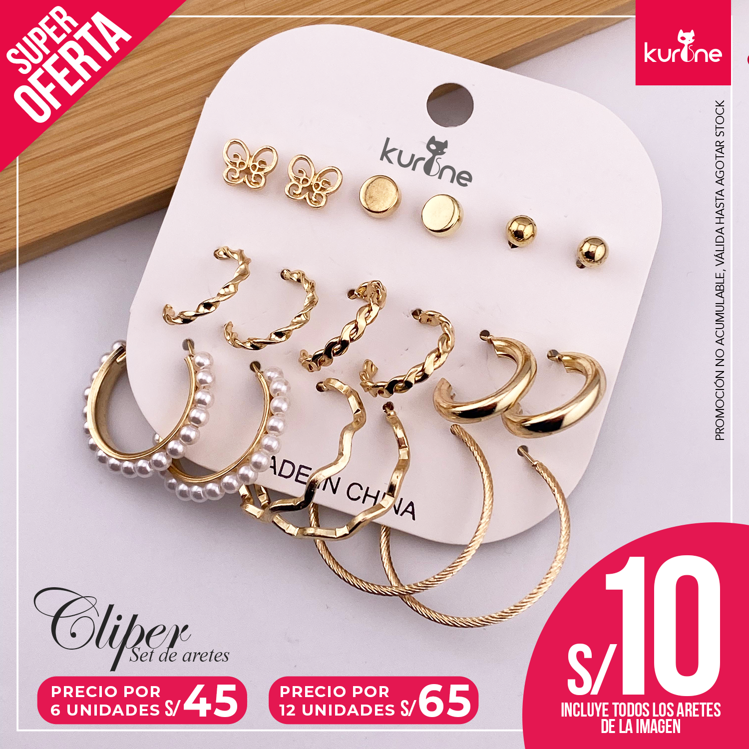 Set de Aretes Cliper