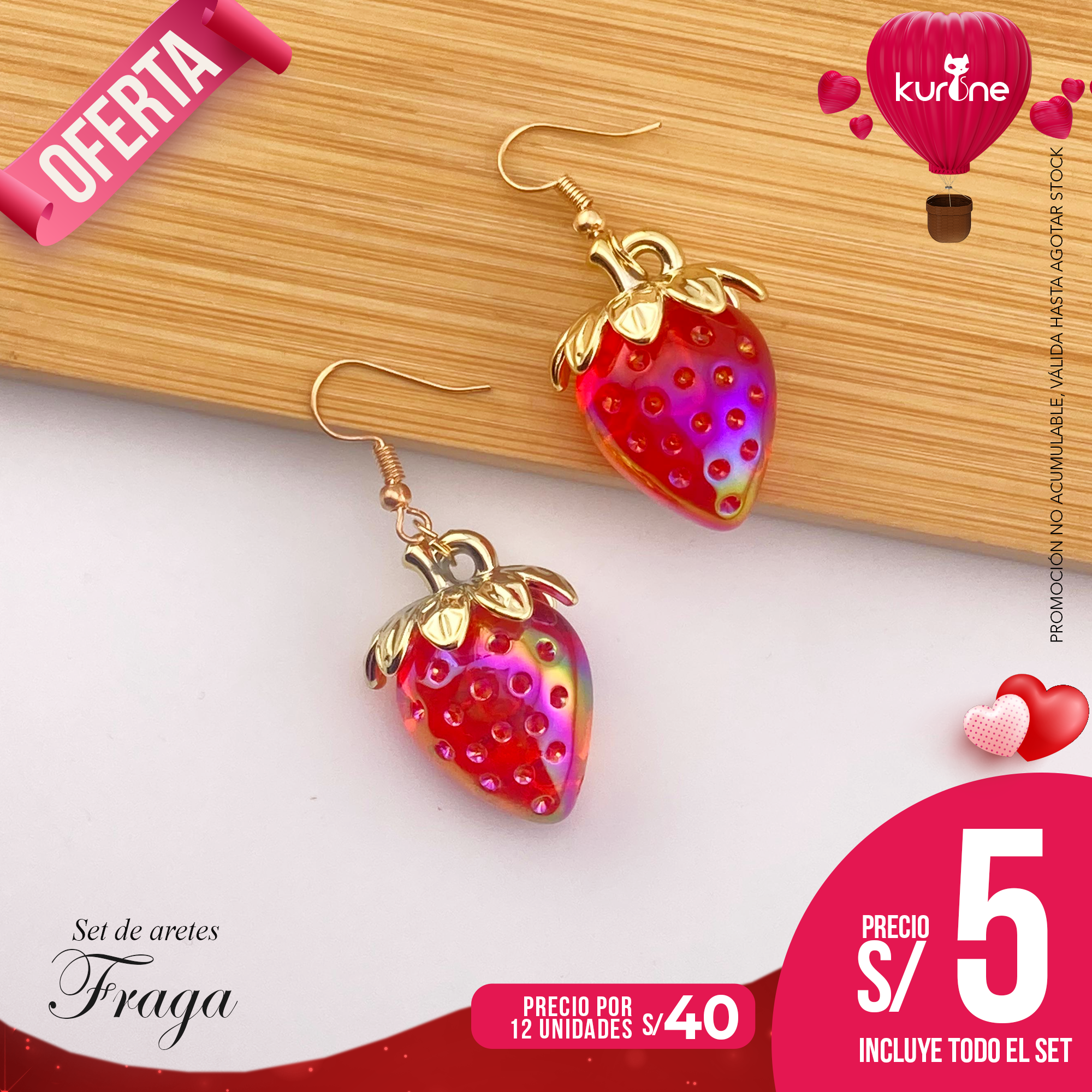 Set de Aretes Fraga