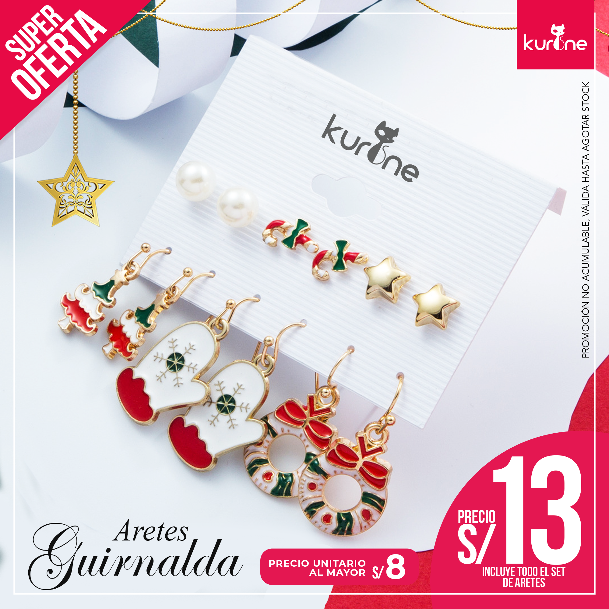 Set de Aretes Guirnalda