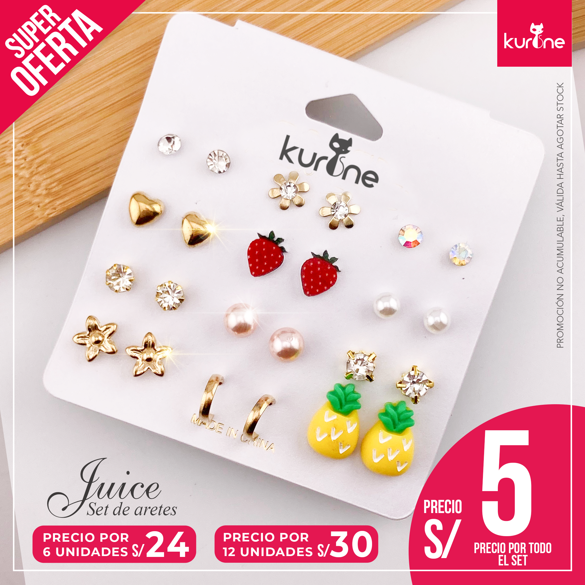 Set de Aretes Juice