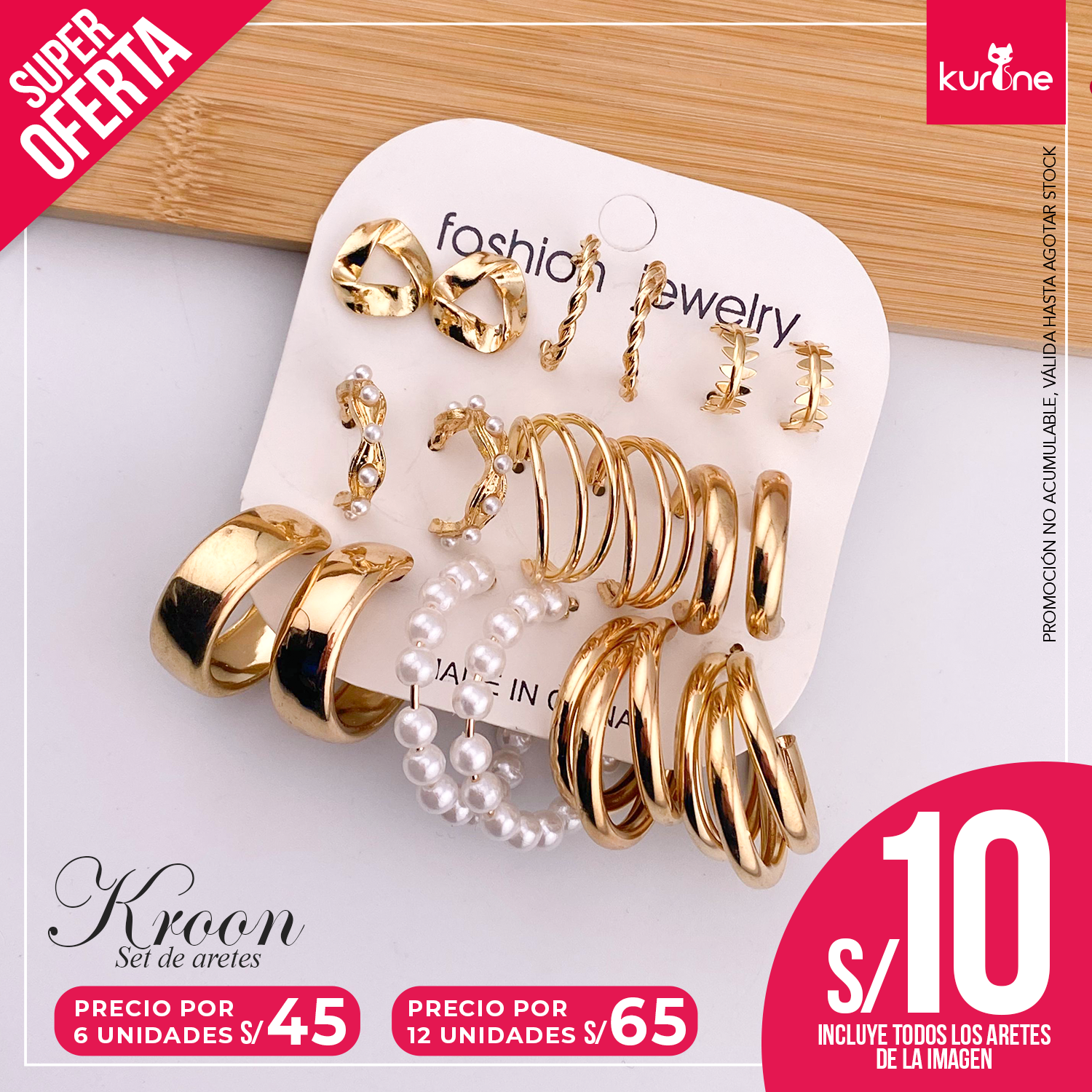 Set de Aretes Kroon