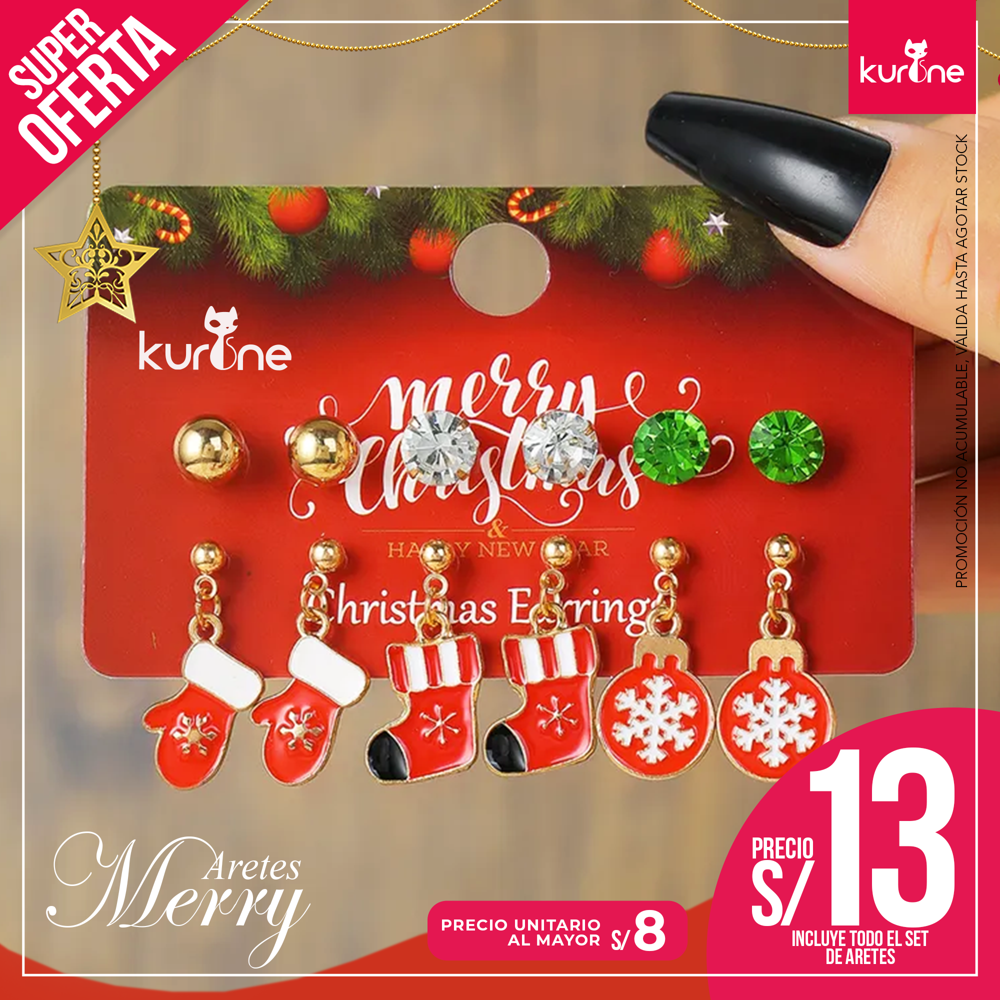 Set de Aretes Merry