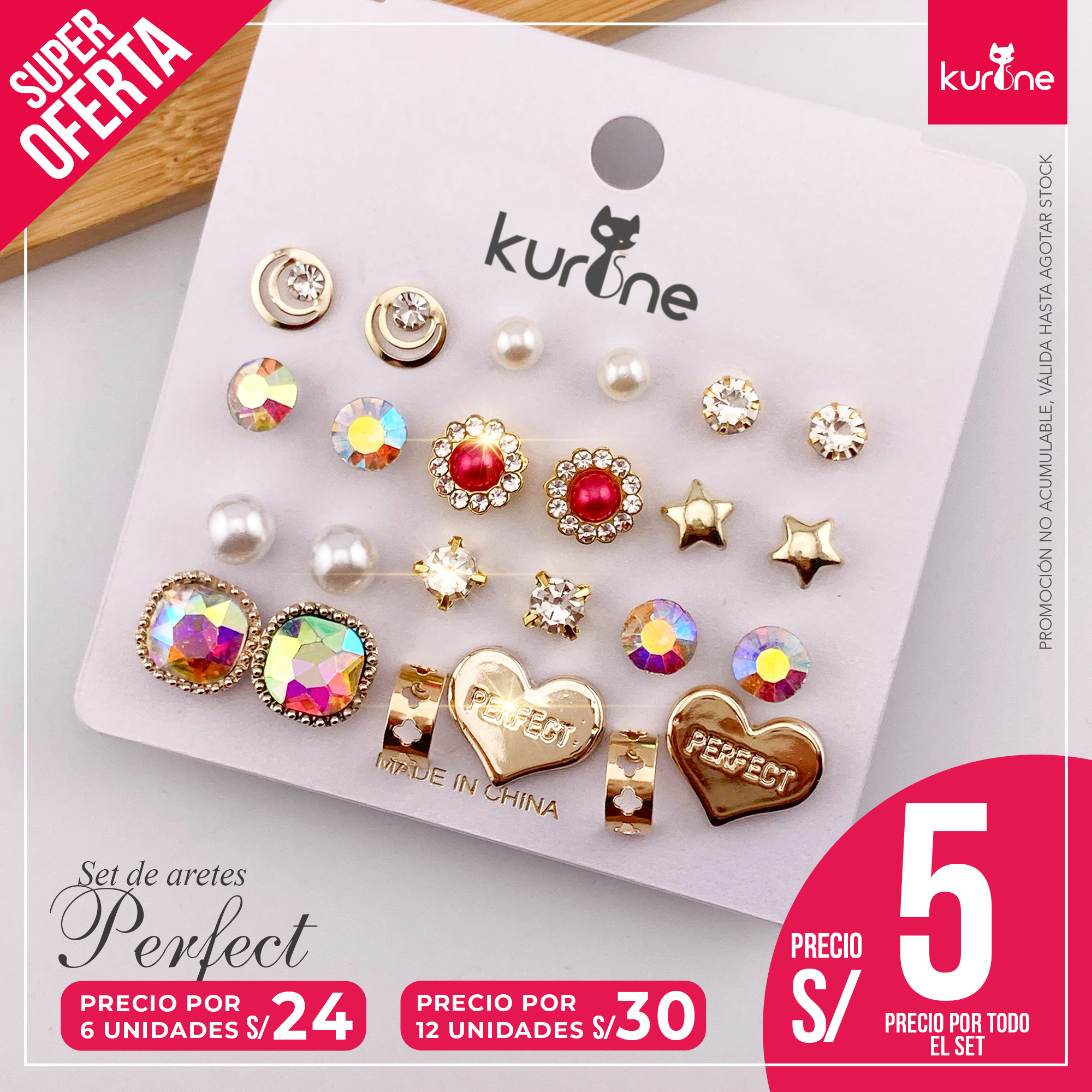 Set de aretes Perfect