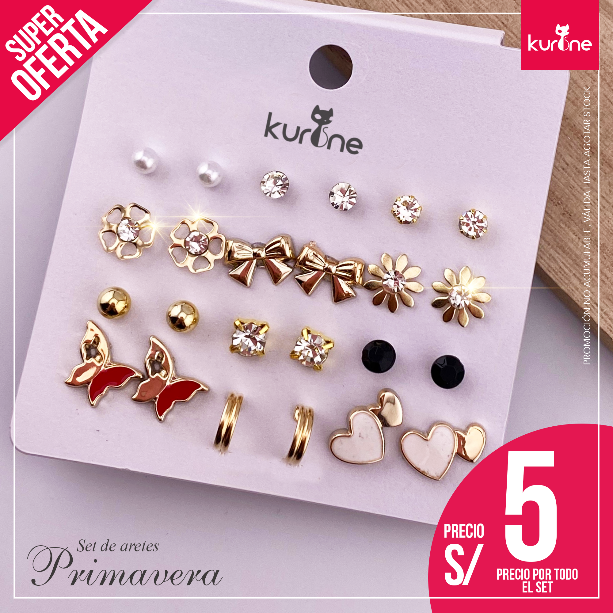 Set de Aretes Primavera