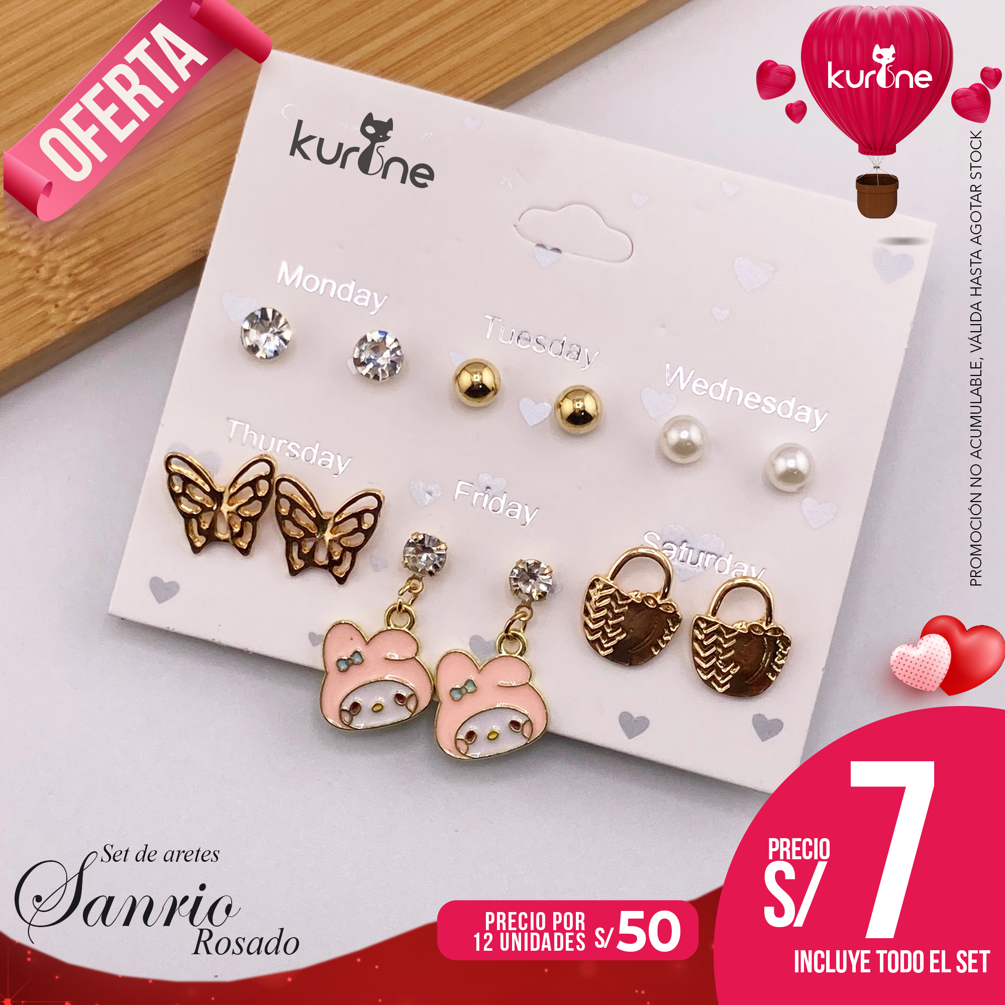 Set de Aretes Sanrio