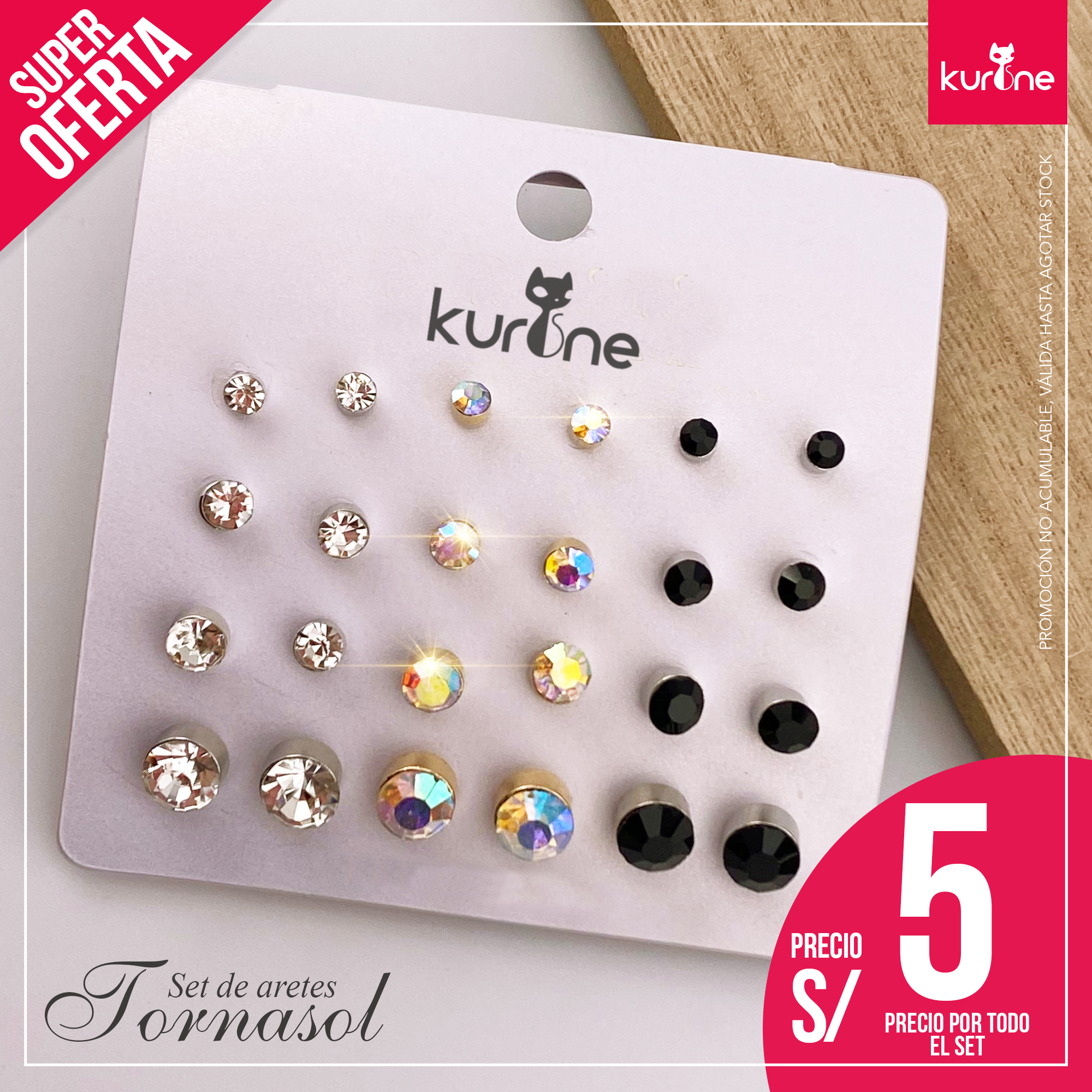 Set de Aretes Tornasol