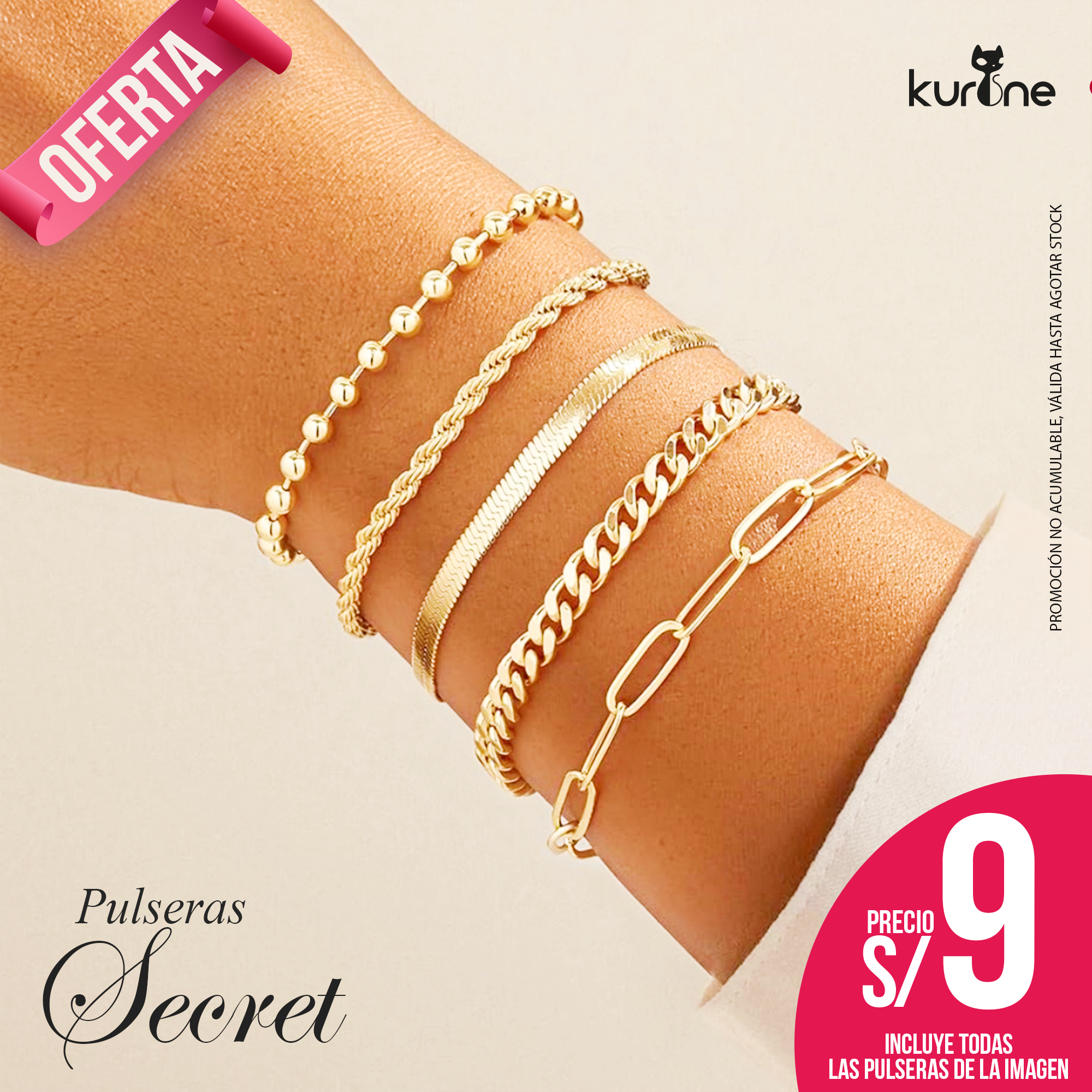 SET DE PULSERAS SECRET