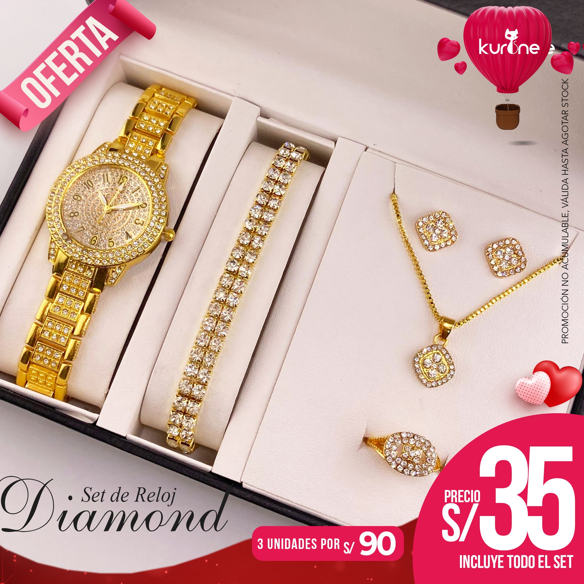 Set de Reloj Diamond