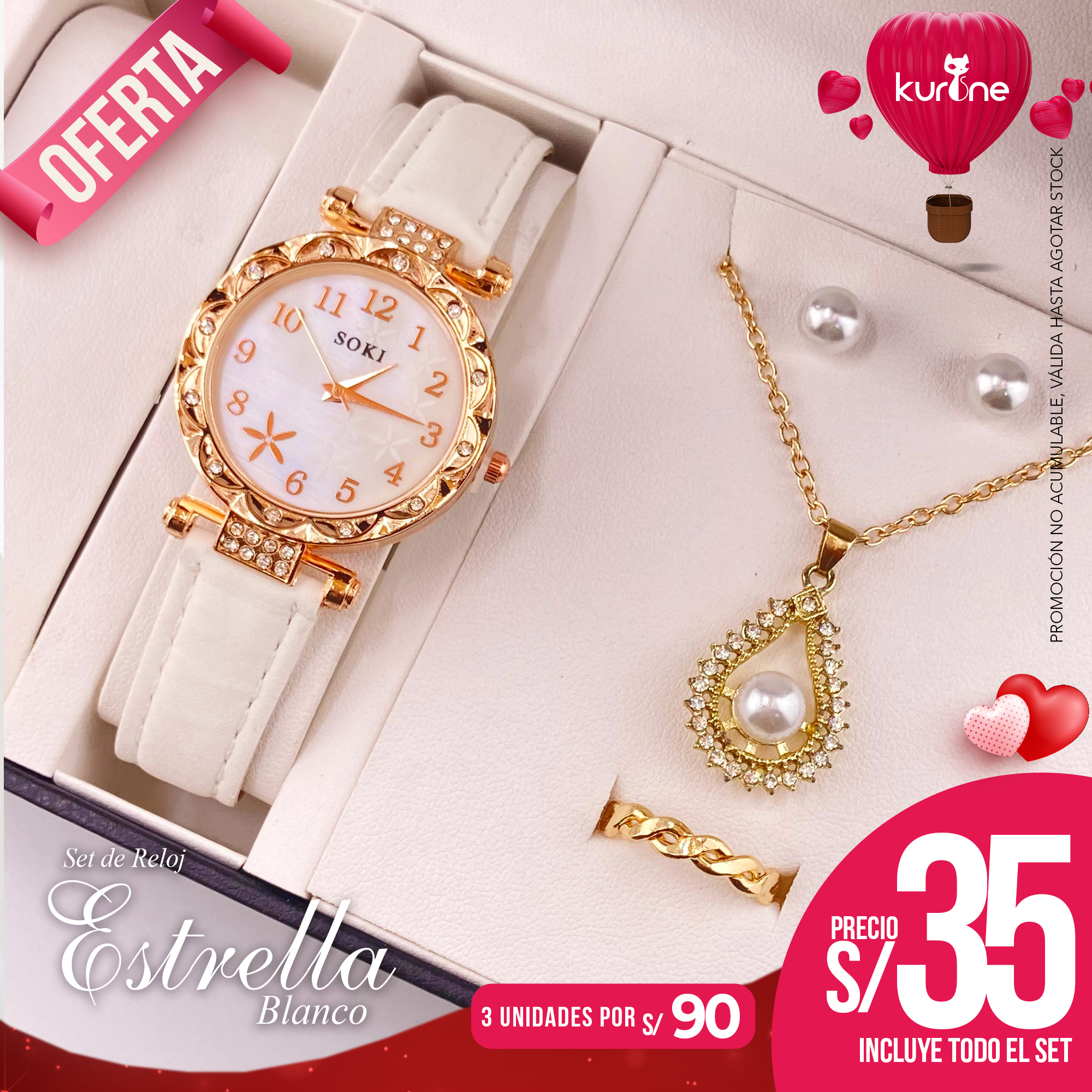 Set de Reloj Estrella