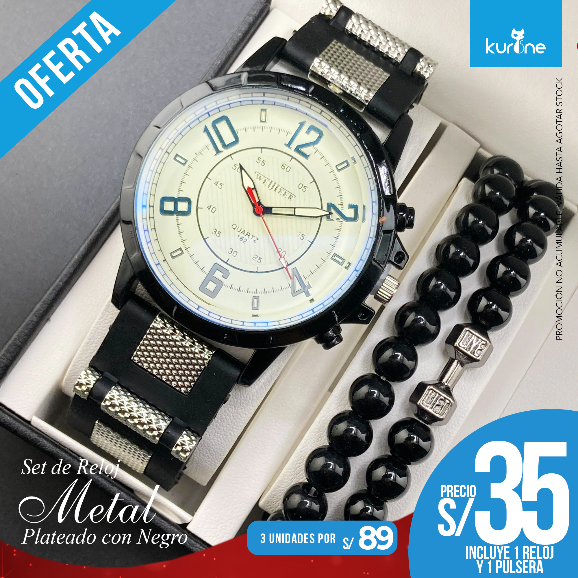 Set de Reloj Metal