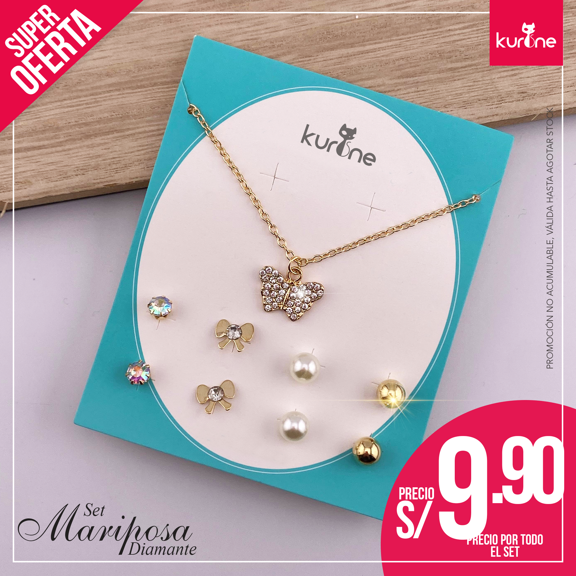 Set de Collar y aretes
