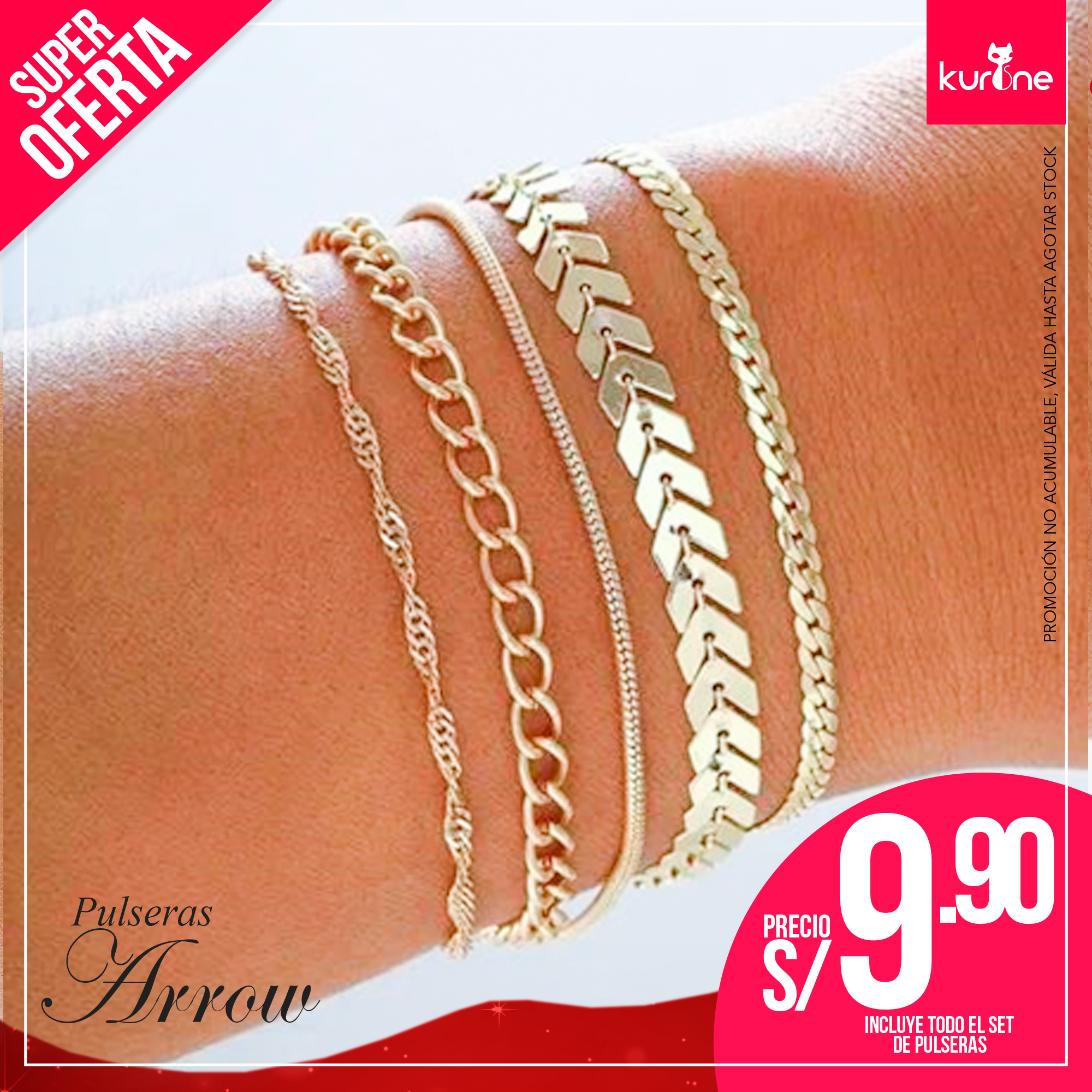 (042) Set de Pulseras Arrow