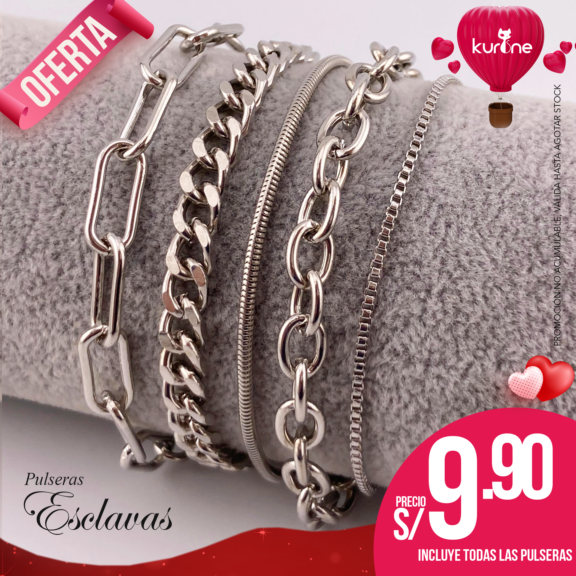 Set de Pulseras Esclavas