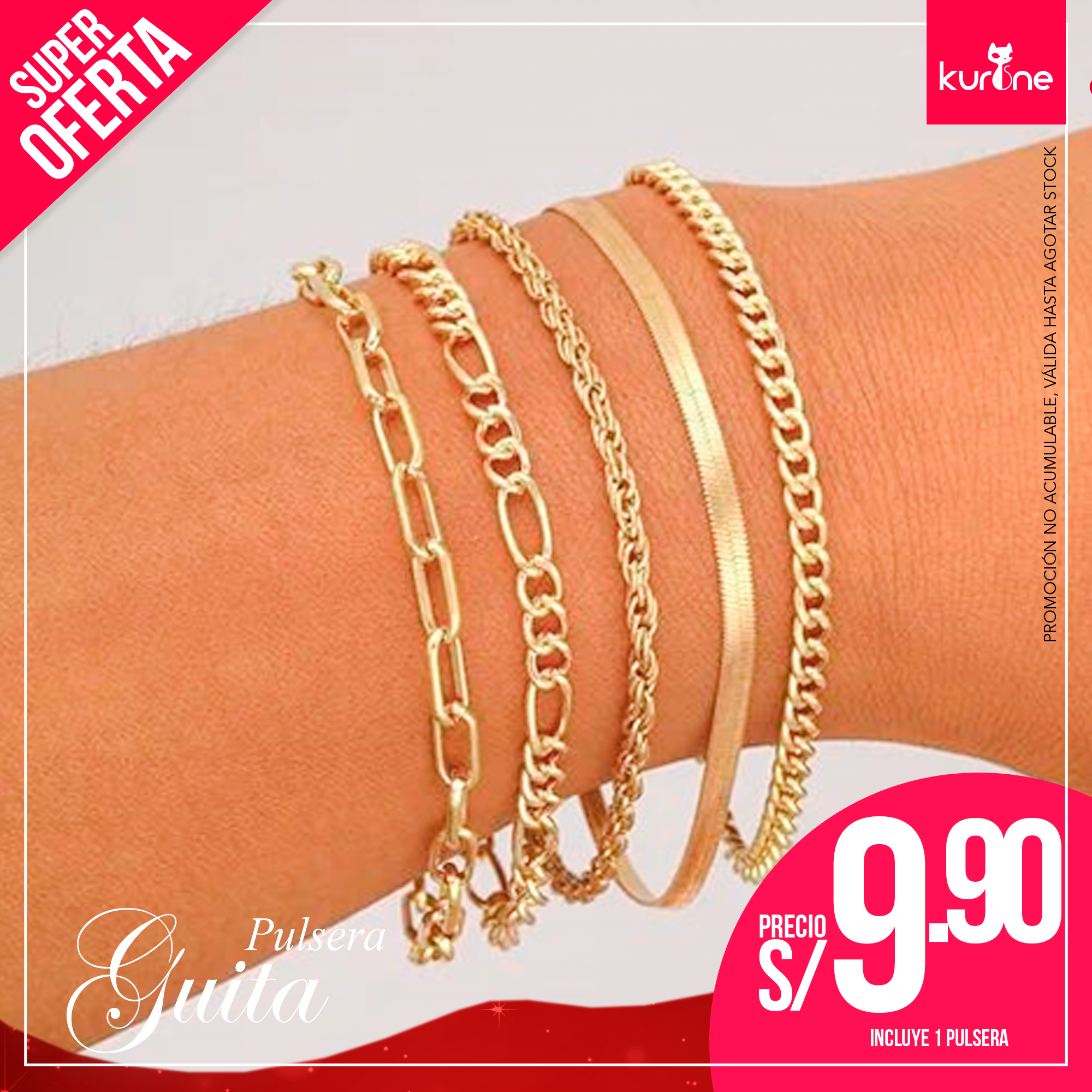 (059) Set de Pulseras Guita