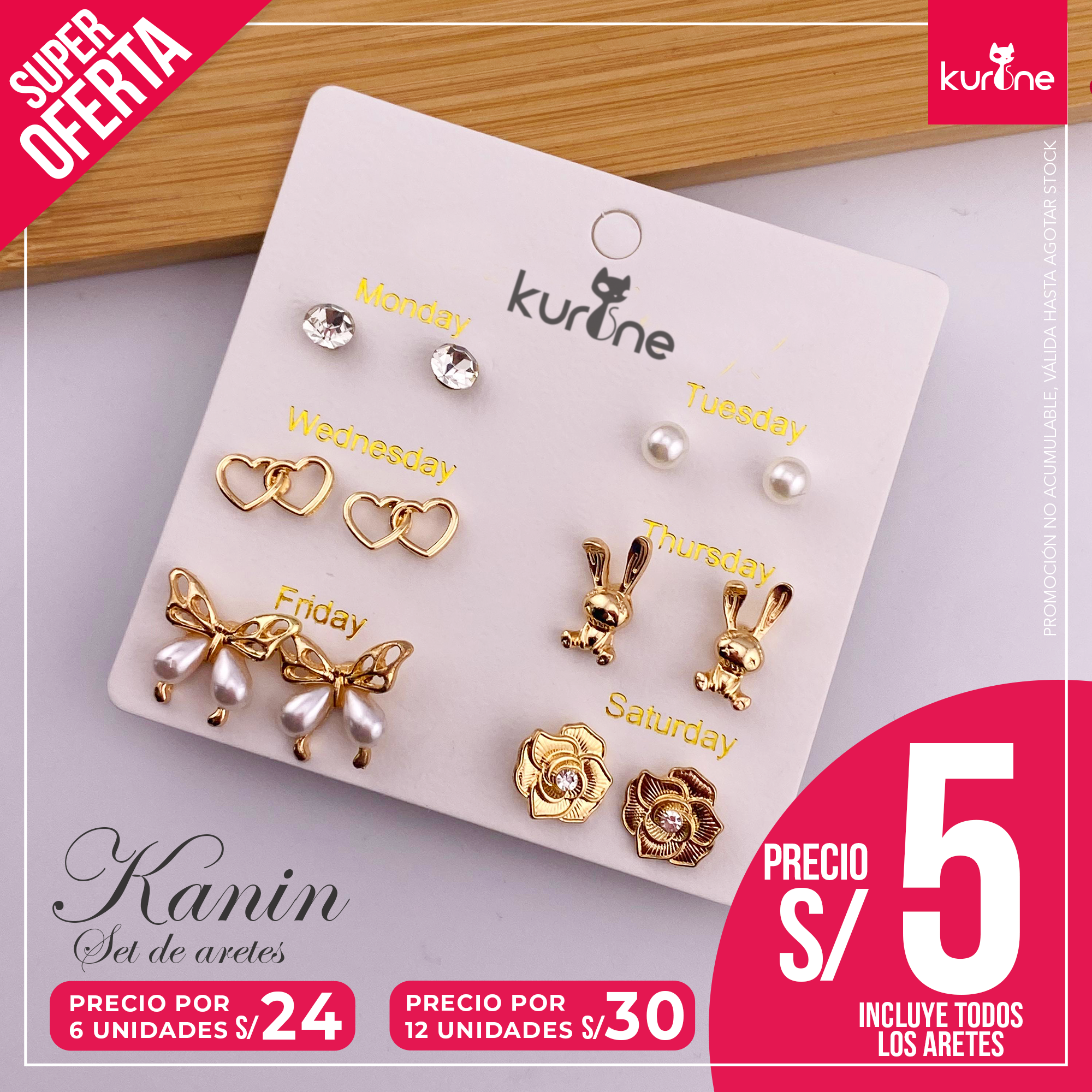 Set de Aretes Kanin