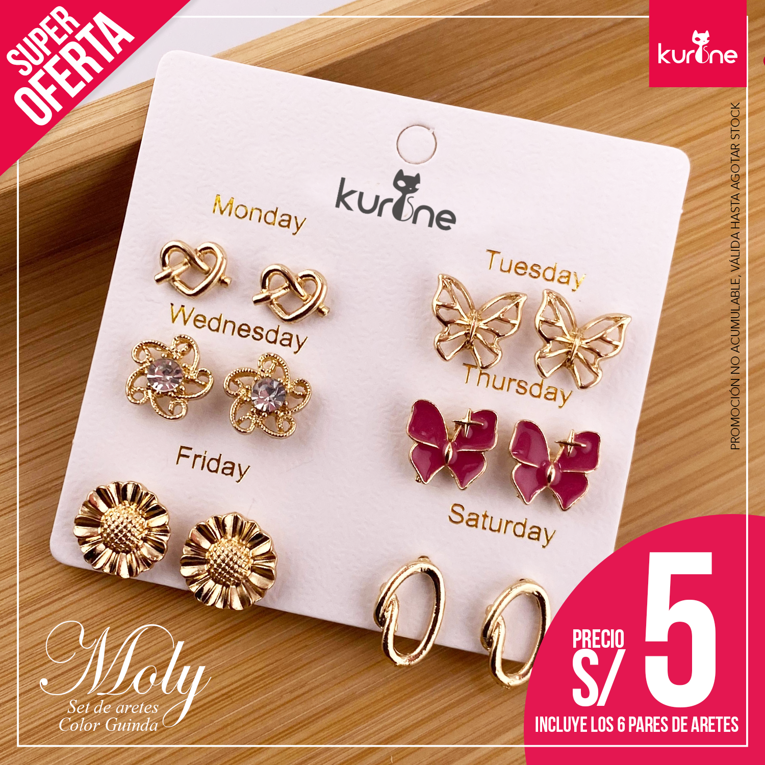 Set de Aretes moly