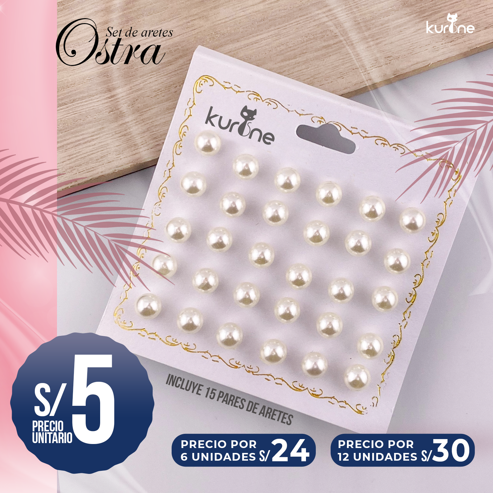 Set de Aretes Ostra